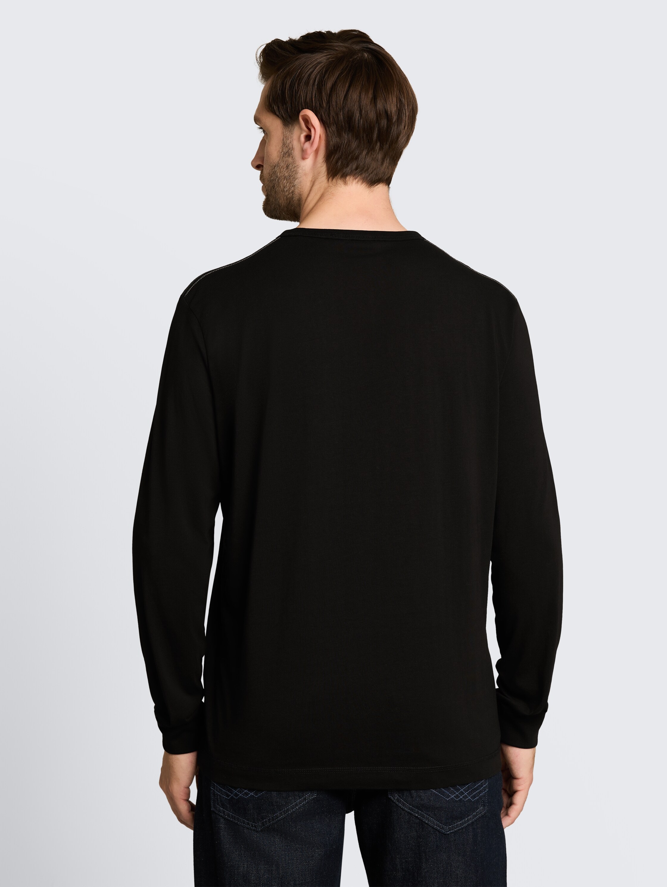 TOM TAILOR T-shirt à manches longues avec impression logo