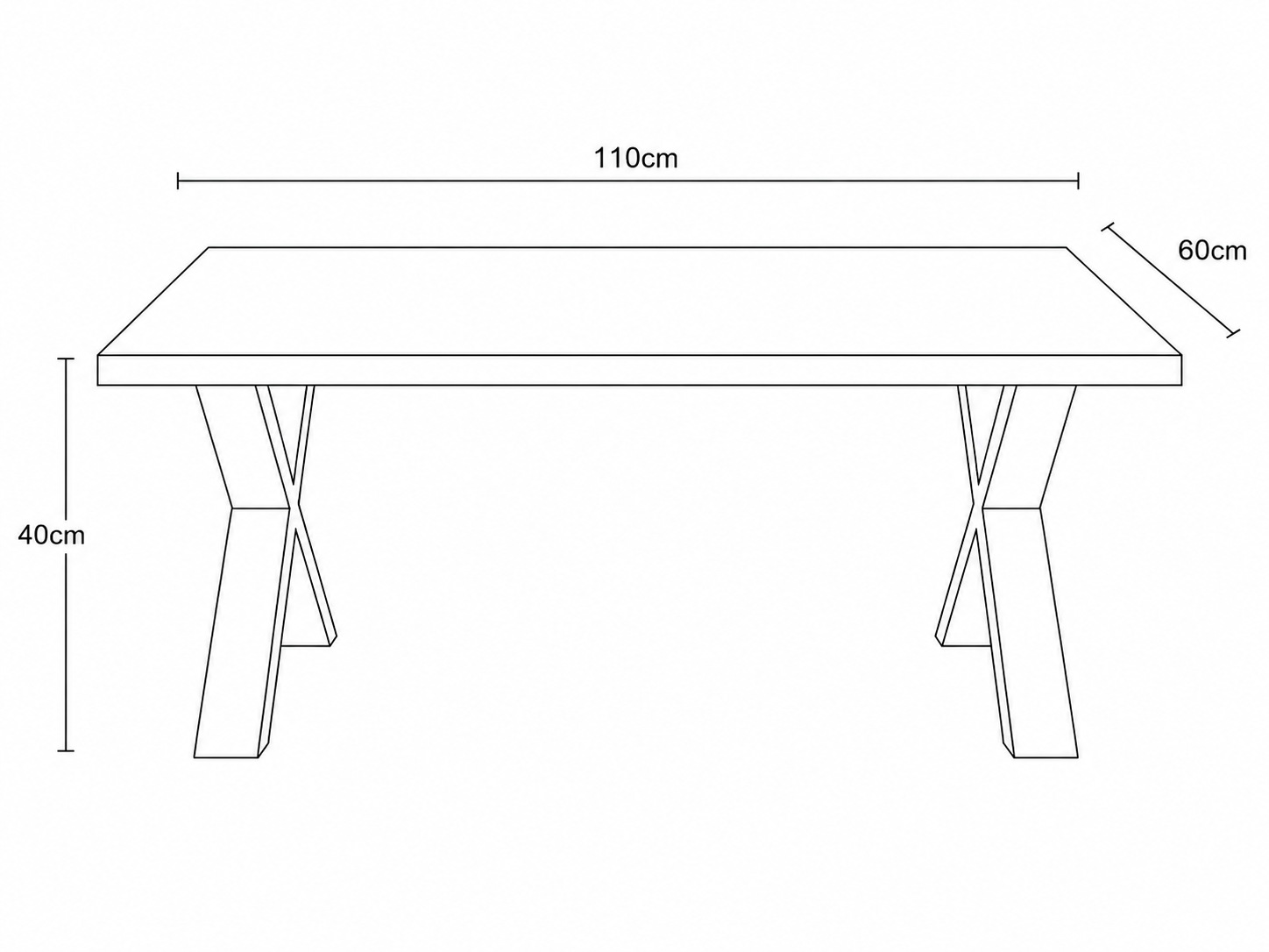GOODproduct Couchtisch »Narvik, Wohnzimmertisch, Sofatisch, Beistelltisch, Kaffeetisch« Wildeiche geölt Natur/Smoke, Baumkante, Metallgestell