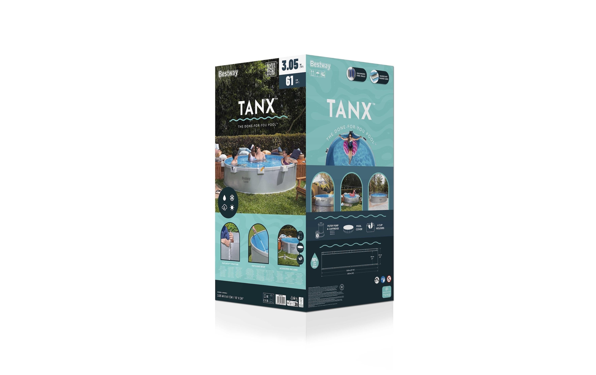 Bestway Piscine ronde »Tanx 305 x 61 cm«
