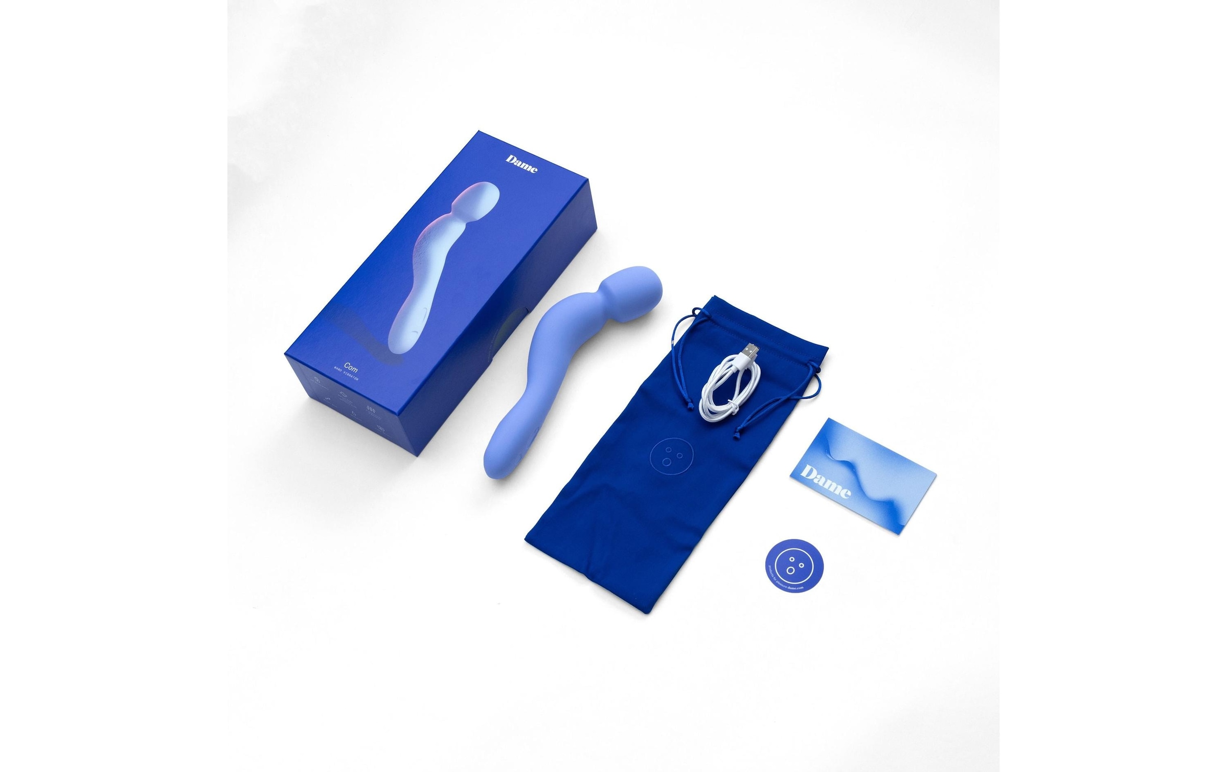   Vibrator »Dame Com Wand Periwinkle« Hochwertiges Sextoy