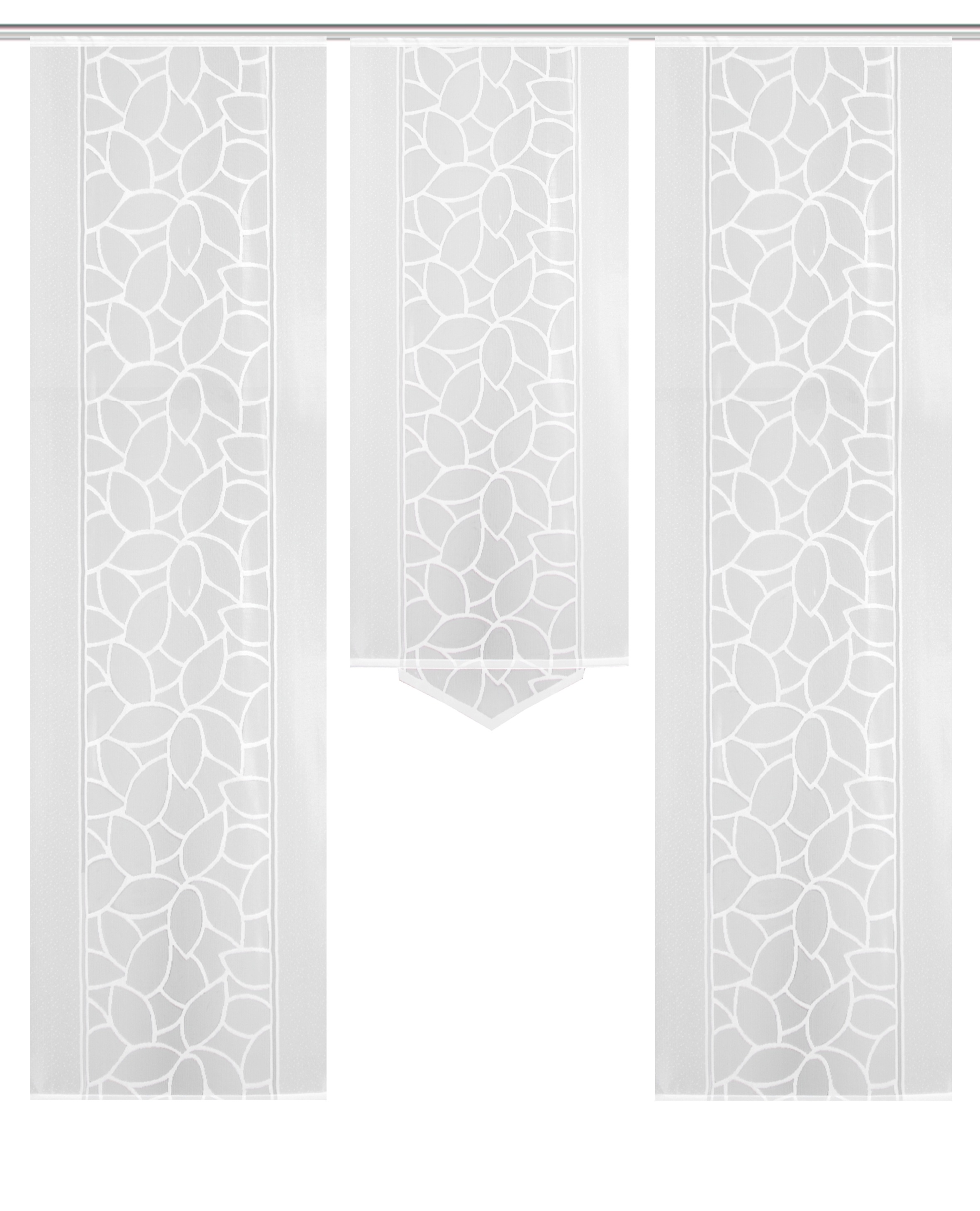 HOME WOHNIDEEN Schiebegardine »JENNA«, (3 St.), Schiebevorhang Jacquard Set