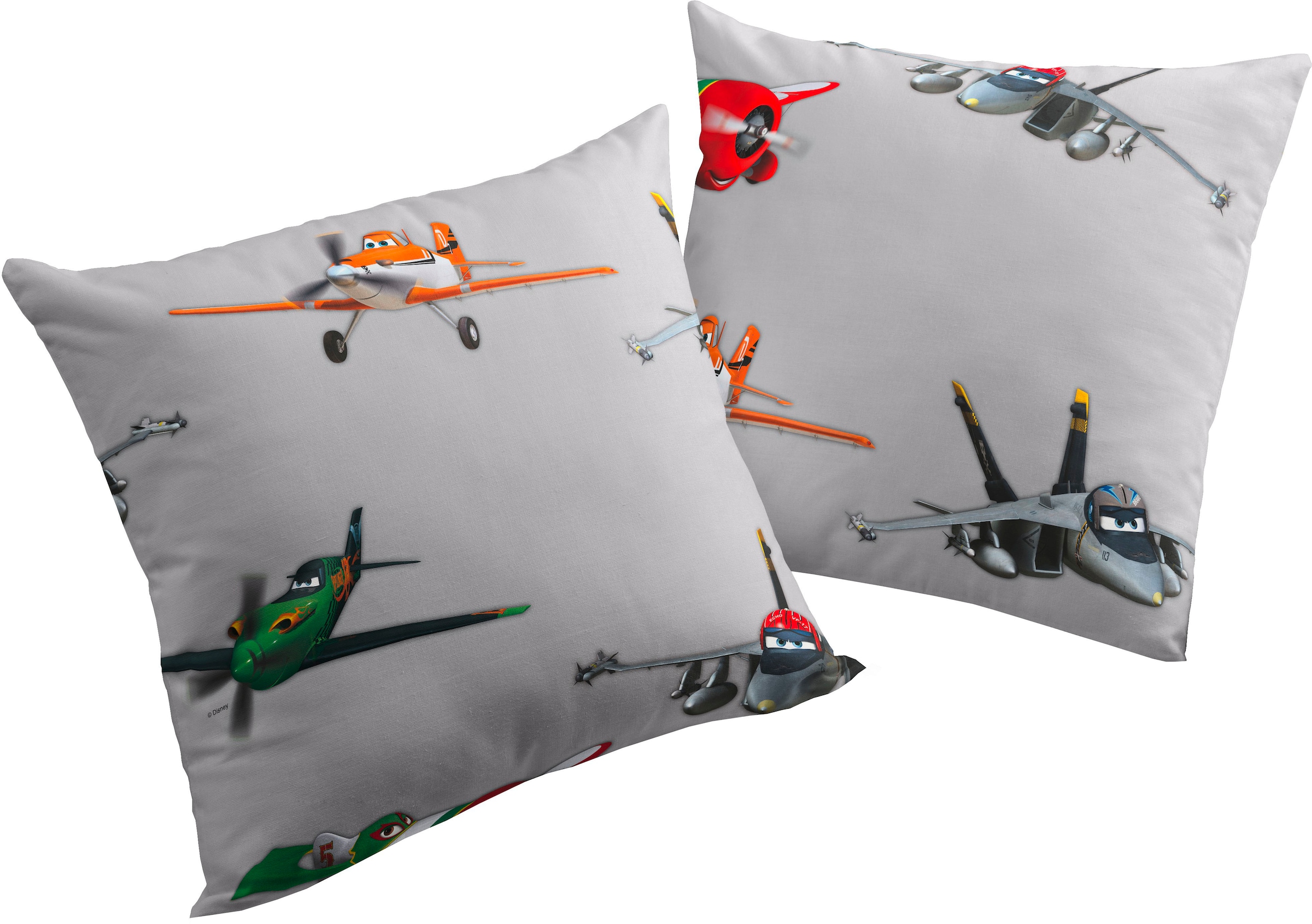 Image of Wirth Dekokissen "Planes Delta" Disney, Kissenhülle ohne Füllung, 2 Stück