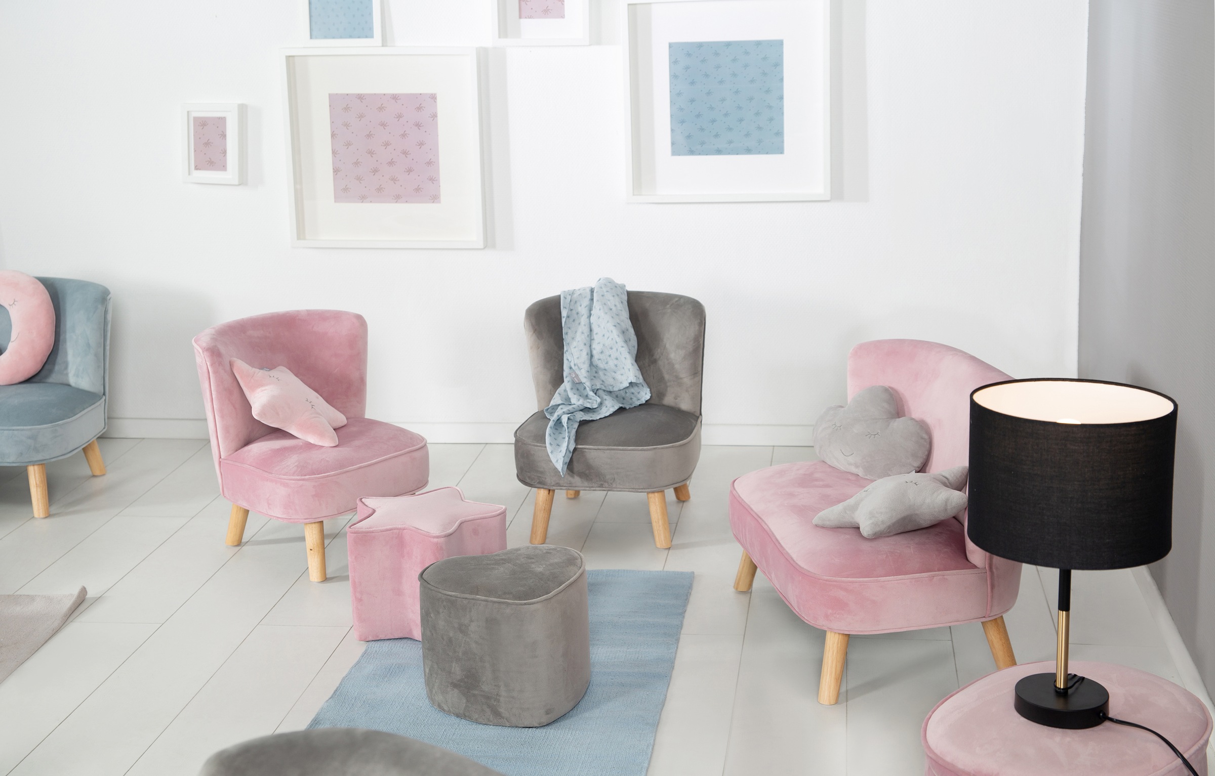 roba® Fauteuil pour enfant »Lil Sofa« mit Holzfüssen
