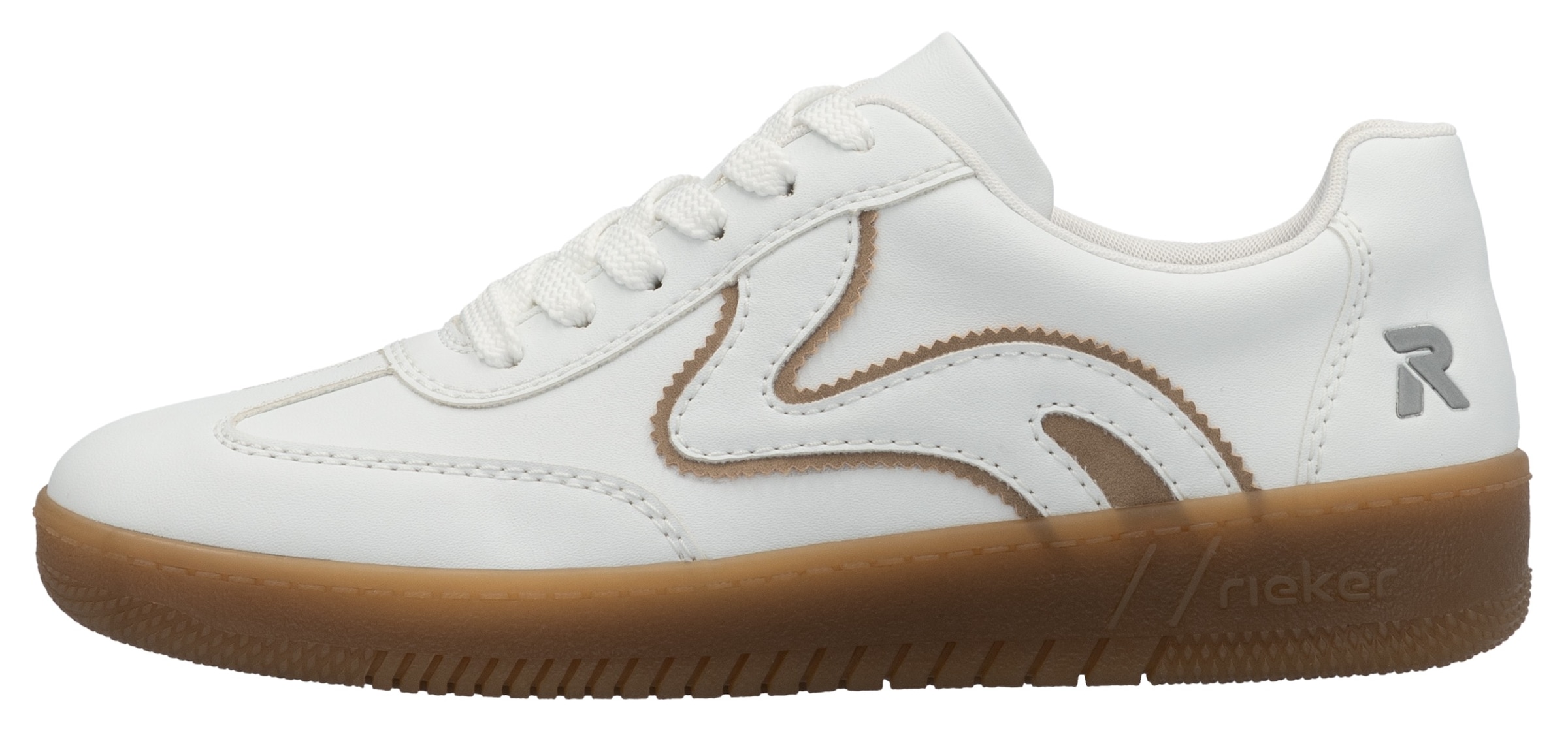 RIEKER Sport Baskets à plateforme  , Freizeitschuh, Halbschuh, Schnürschuh in veganer Verarbeitung