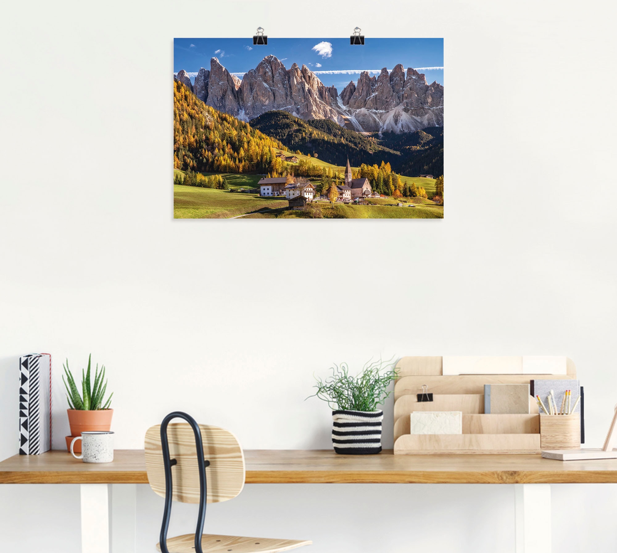 Artland Poster »Herbst in Südtirol« Berge & Alpenbilder 1 Stk. tlg. ohne Rahmen