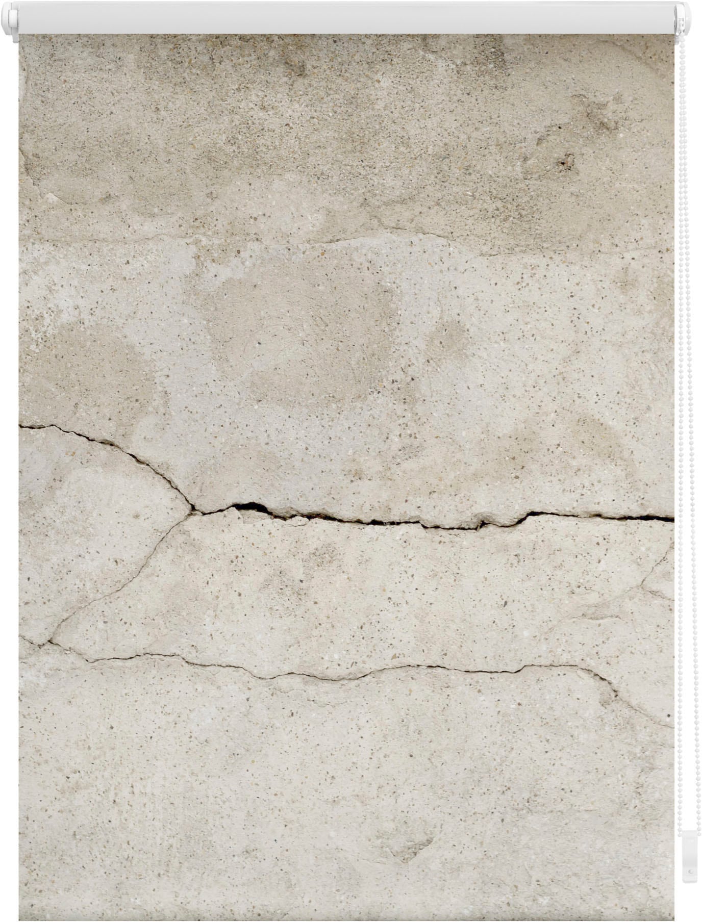 Image of LICHTBLICK ORIGINAL Seitenzugrollo "Klemmfix Motiv Beton" Lichtschutz ohne Bohren freihängend bedruckt