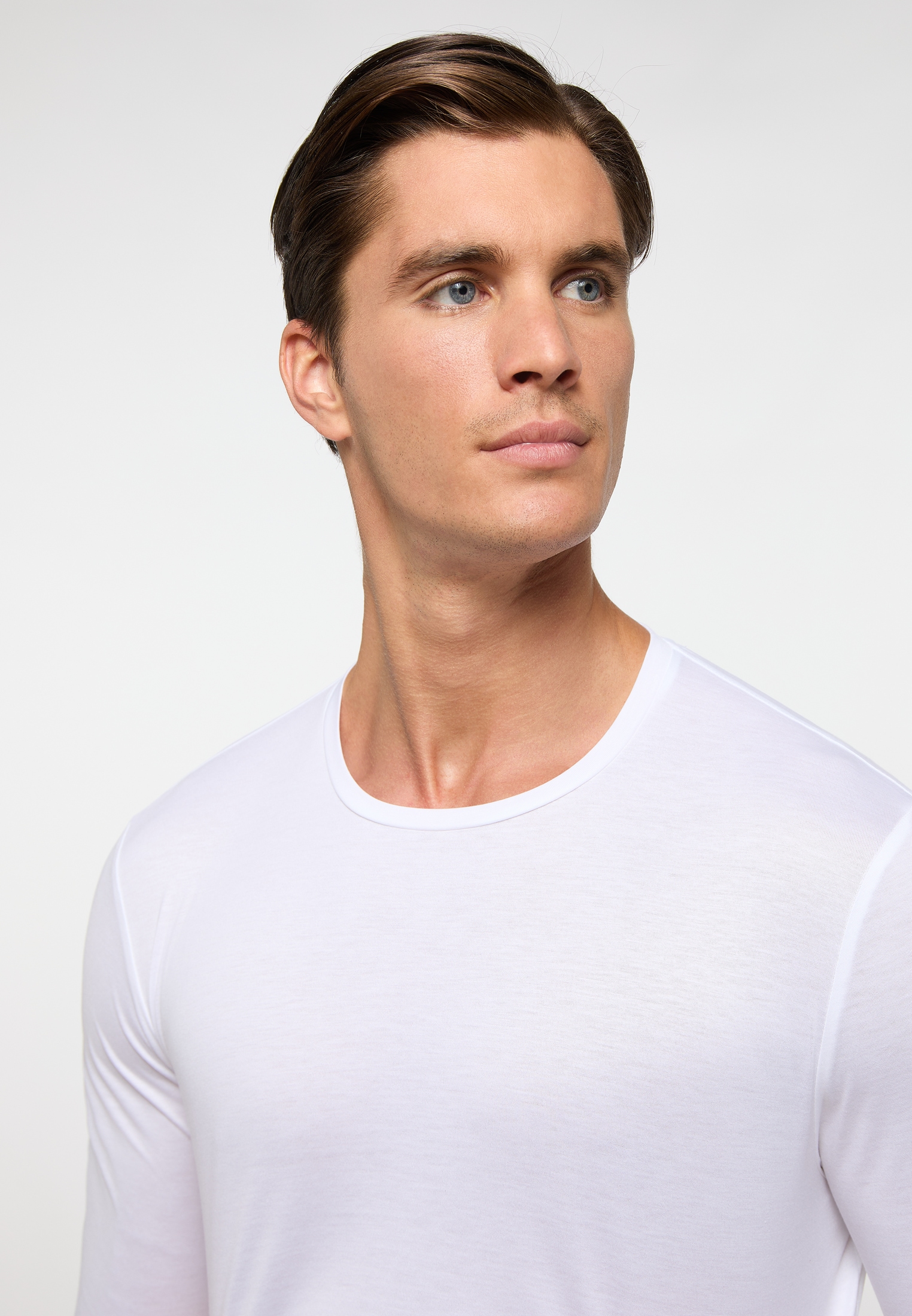 Eterna Langarmshirt, antailliert