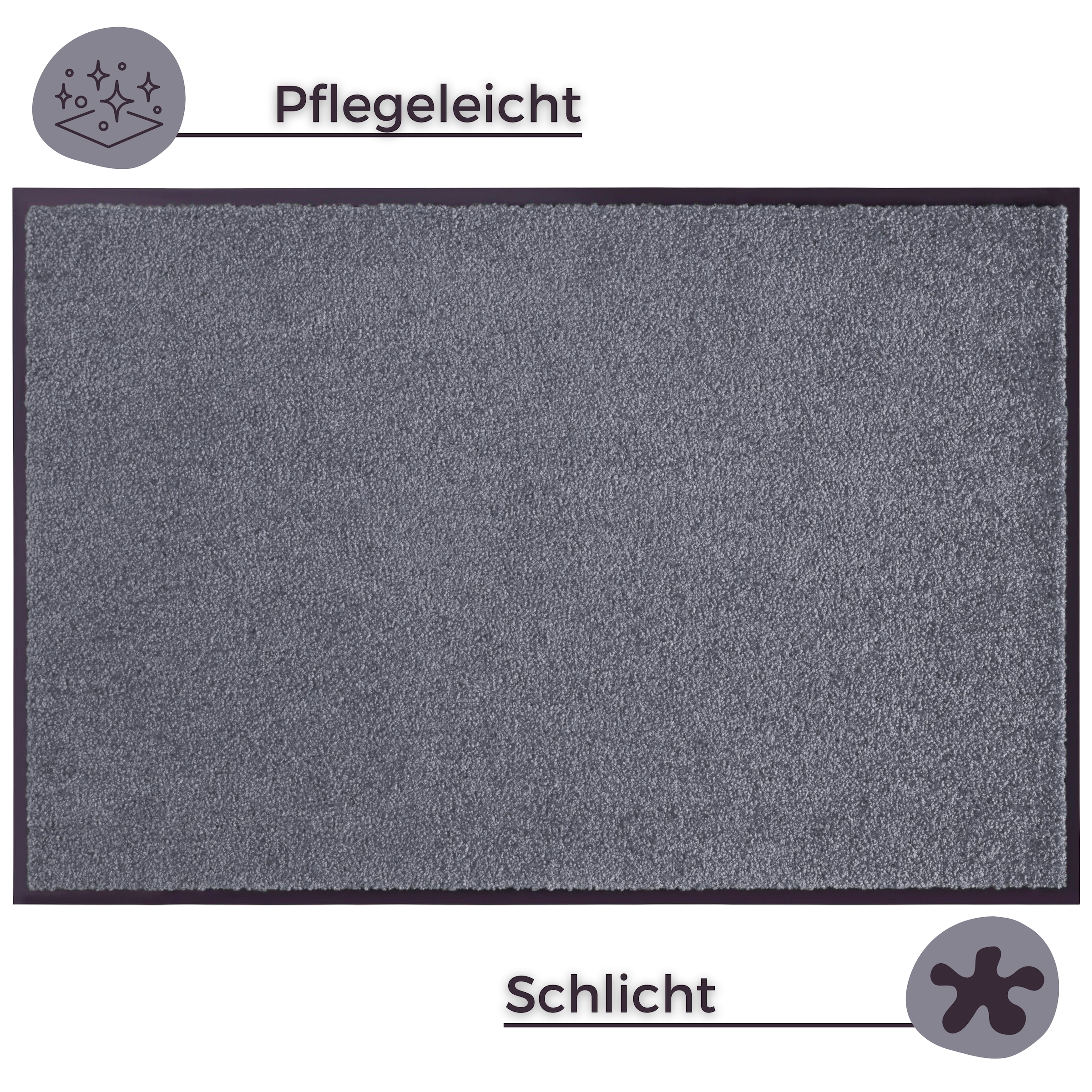 HANSE Home Fussmatte »Wash & Clean«, rechteckig, 7 mm Höhe, Schmutzfangmatte, Türmatte, In- und Outdoor, Teppich, Läufer, waschbar
