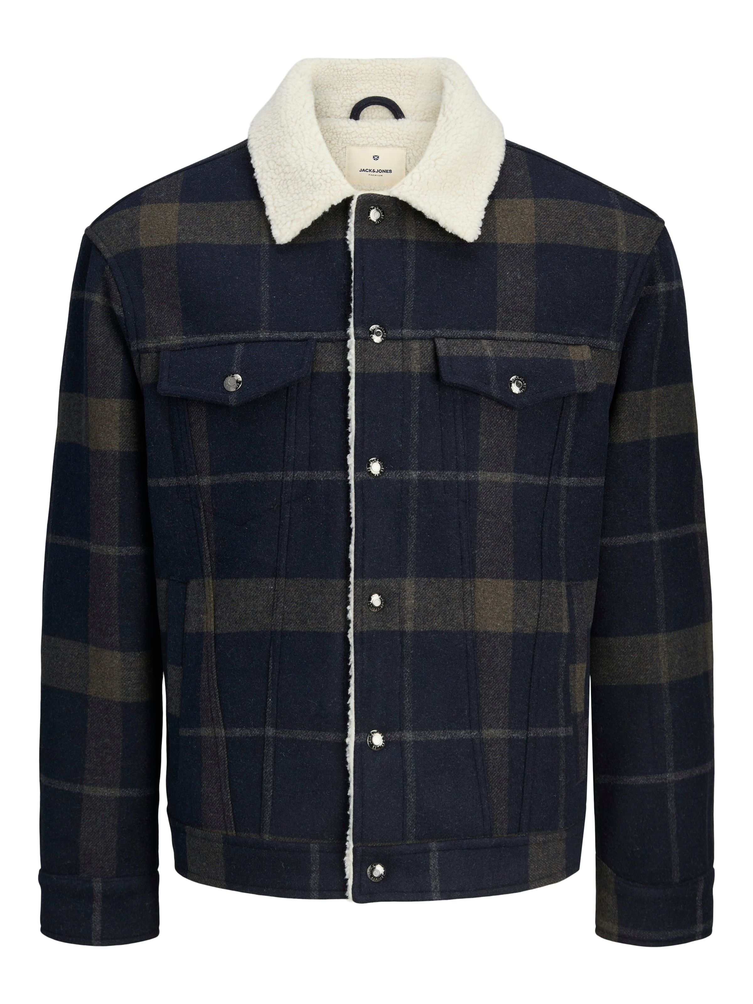 Jack & Jones Wolljacke »JPRBLUTEXAS WOOL BLEND TRUCKER JACKET SN« ohne Kapuze