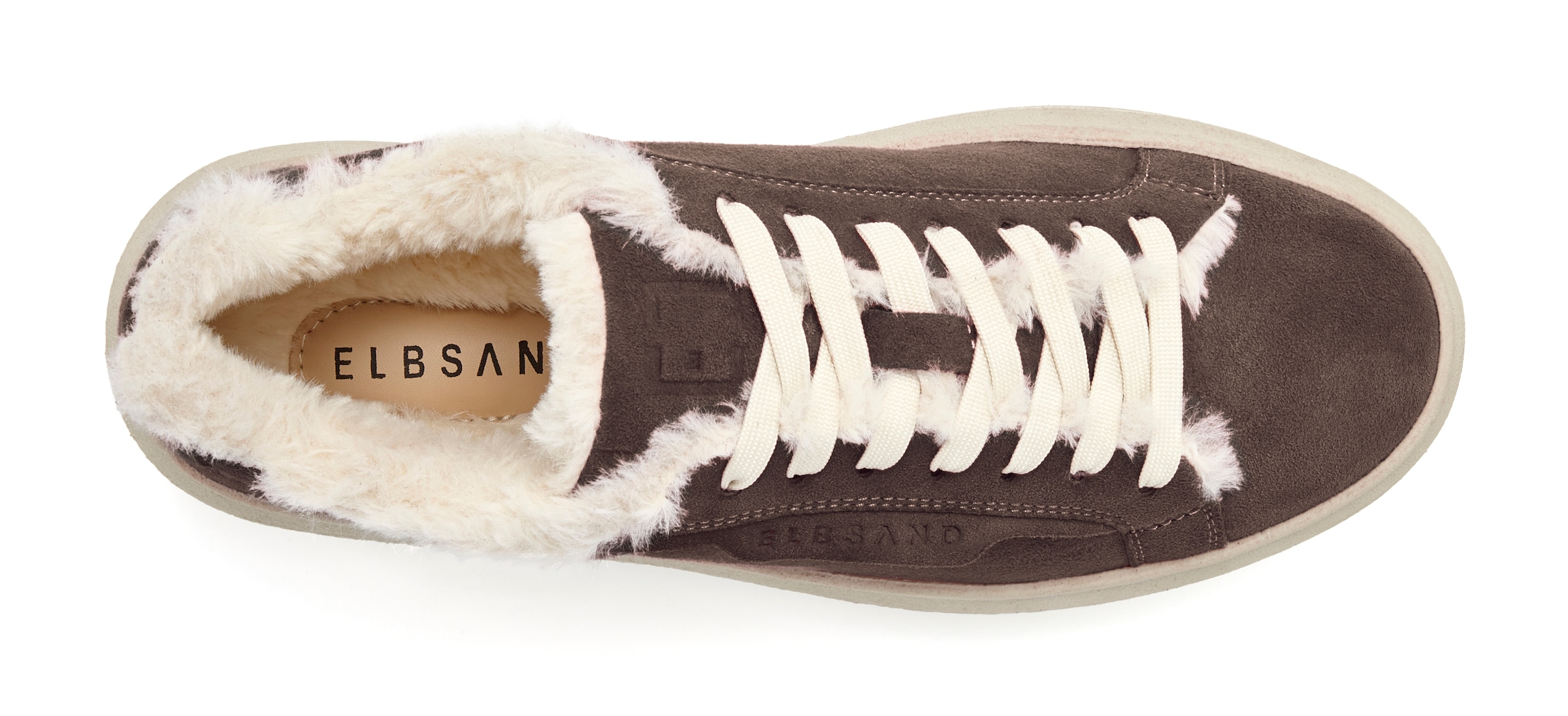 Elbsand »Schnürschuh, Turnschuh, Schnürhalbschuh, Freizeitschuh, Ledersneaker«  NEU aus Leder mit kuscheligem Warmfutter und Plateausohle