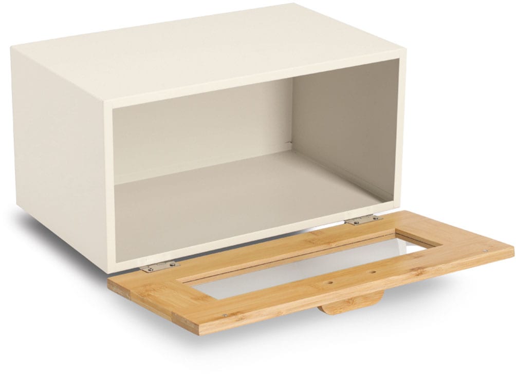 Zeller Present Boîte à pain »m. Klappe« 1 cuis tlg. pflegeleicht, Sichtfenster