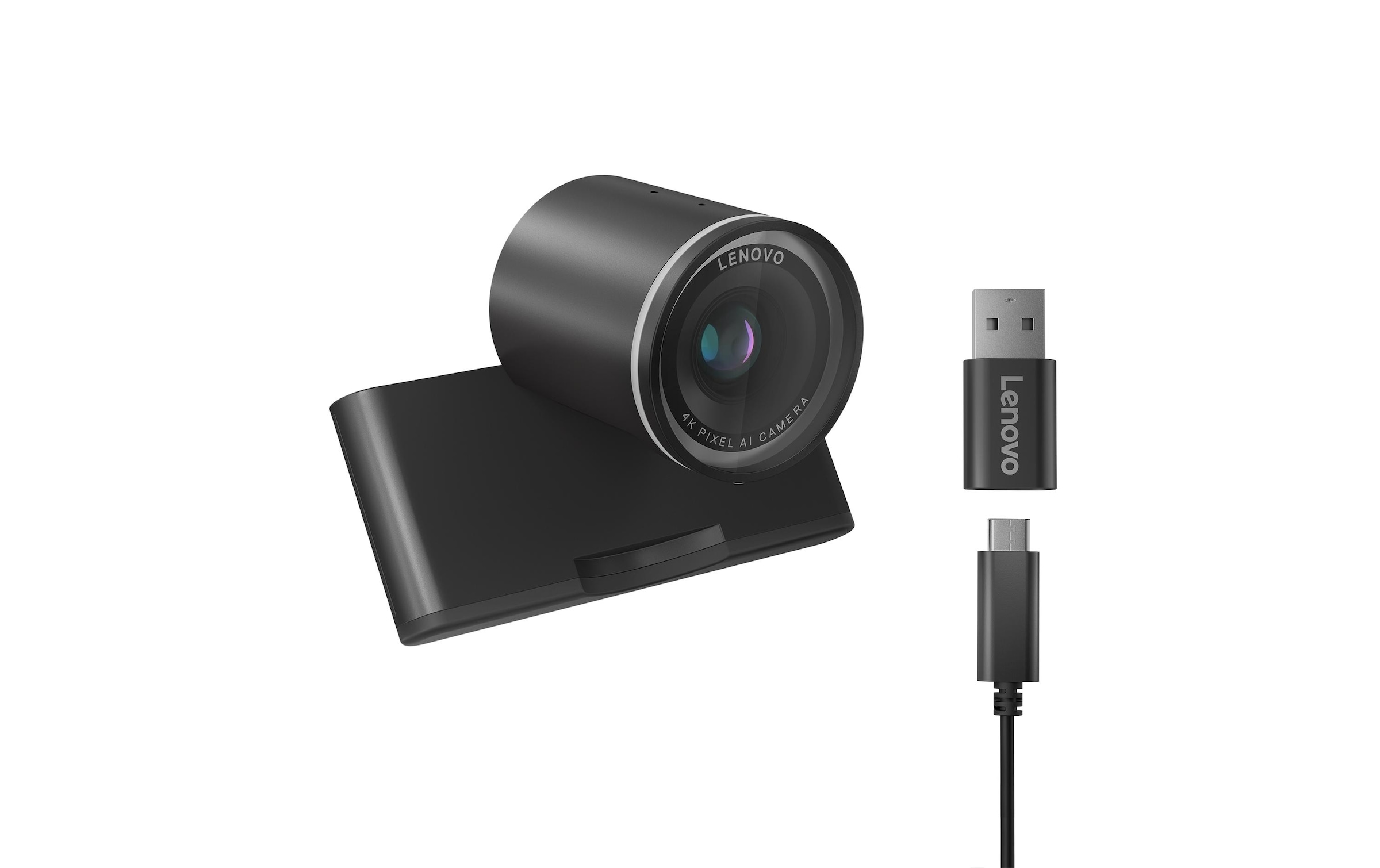 Lenovo Webcam »USB Kamera 4K Pro 8 MP USB-C« 4K Ultra HD Webcam mit Autofokus, KI-Auto-Framing und integr. Mikrofon