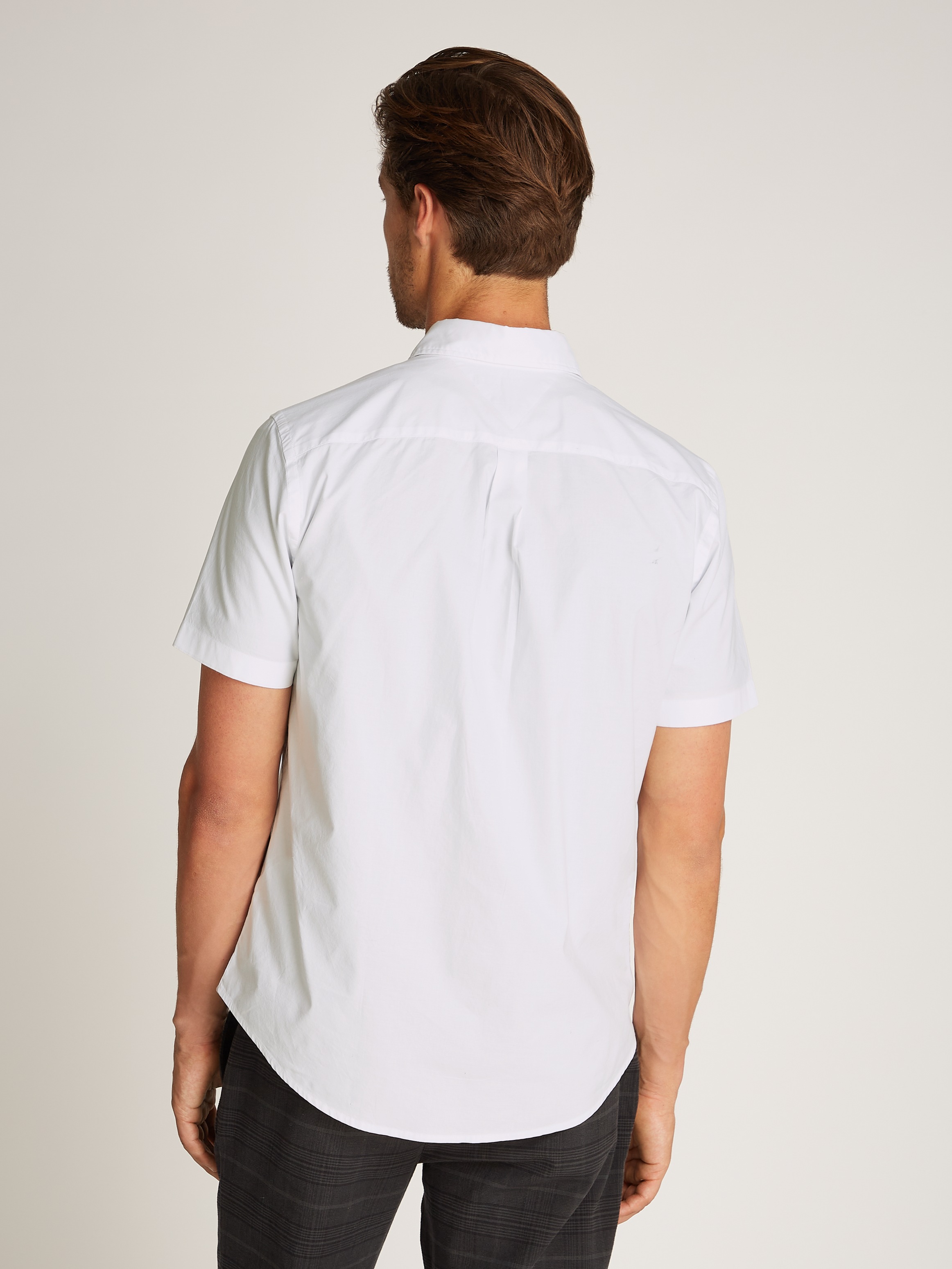 Tommy Hilfiger Kurzarmhemd »FLEX POPLIN SOLID S/S SHIRT«
