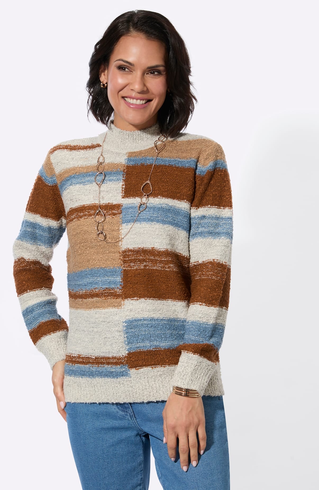Casual Looks Stehkragenpullover »Stehkragen-Pullover«