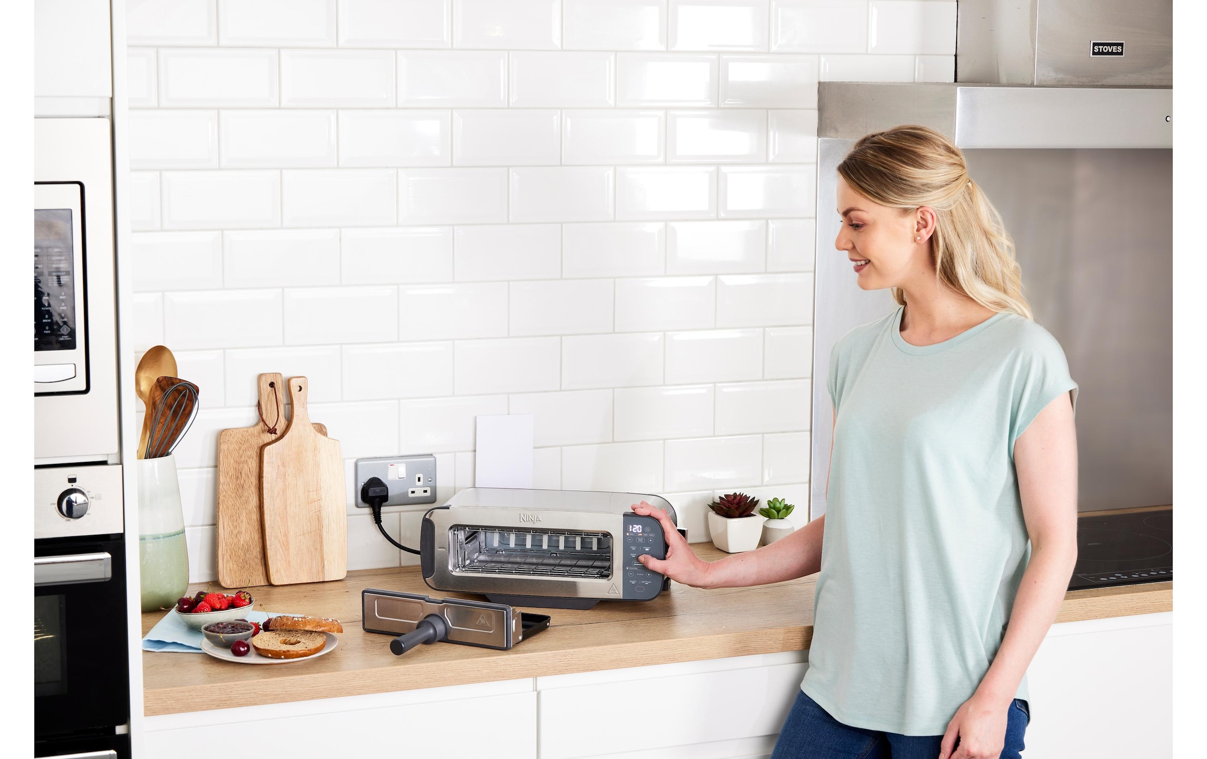 NINJA Toaster »Grill & Panini-Presse Foodi 3-in-1 ST202CH« 2400 W