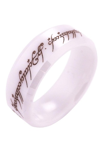 Fingerring »Der Eine Ring - Keramik weiss, 20003816«