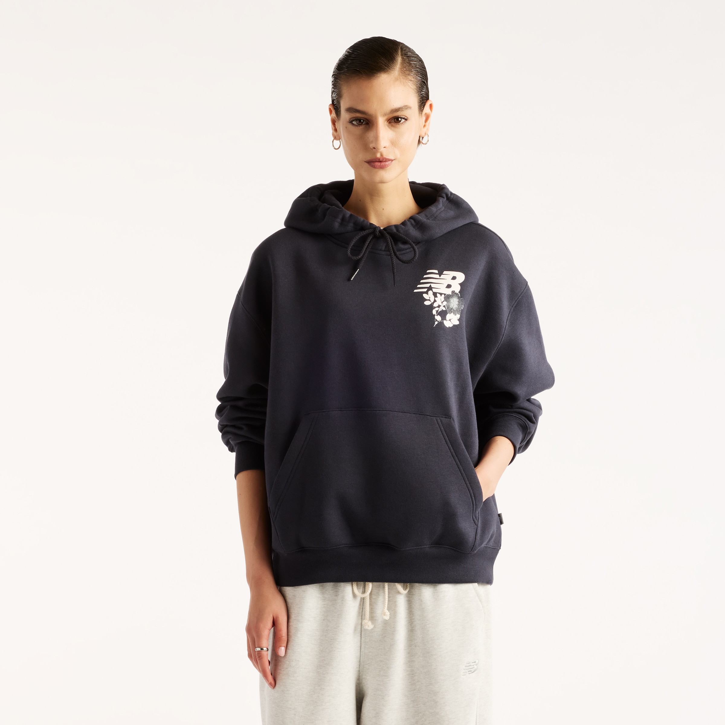New Balance Sweat à capuche »PRESSED FLOWERS HOODIE«, aus Baumwolle und Polyester, für Erwachsene
