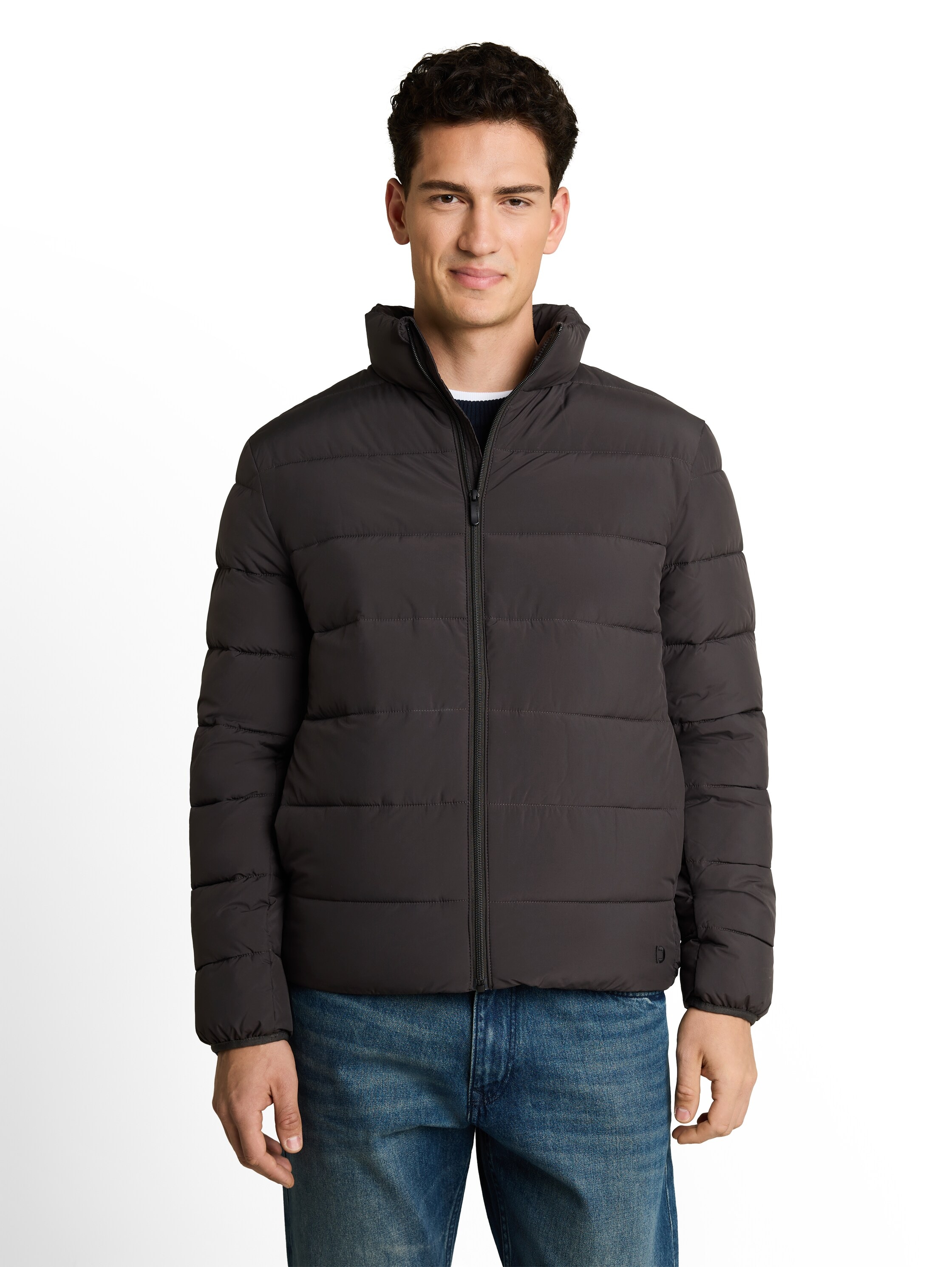 Image of TOM TAILOR Denim Steppjacke mit Reissverschluss, aus Polyester
