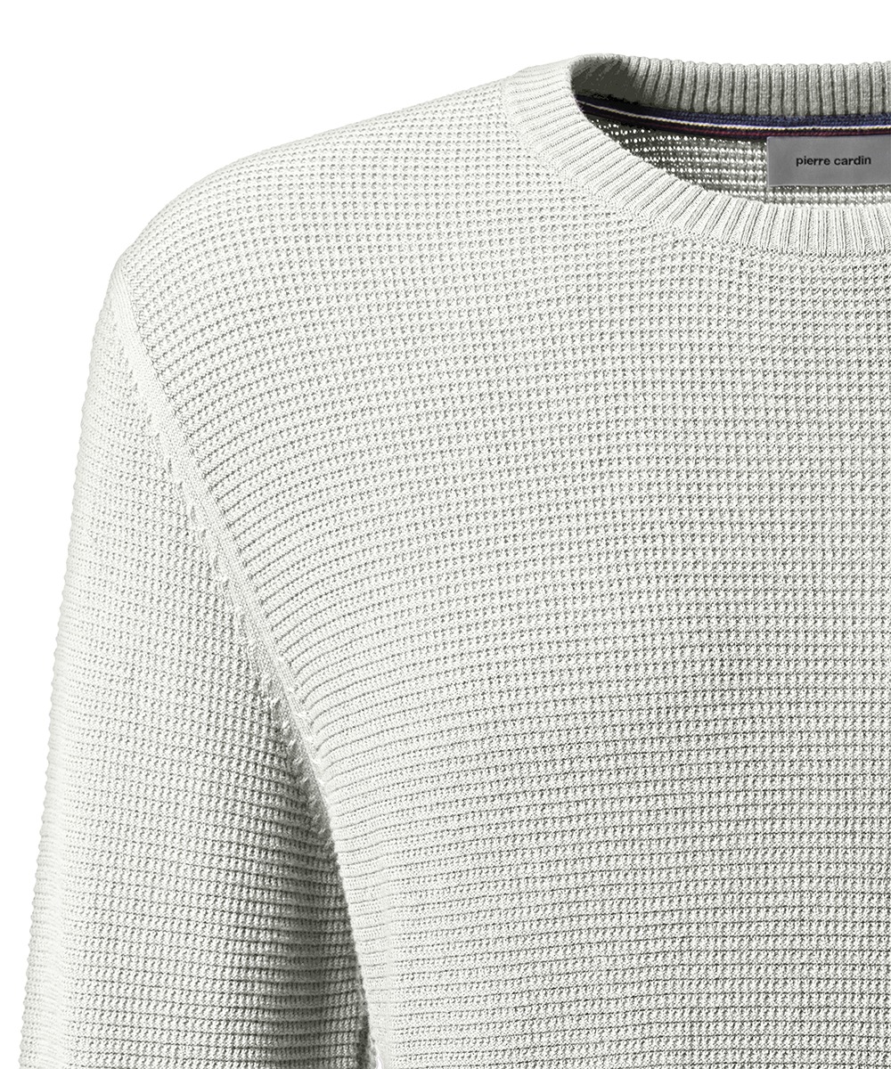 Pierre Cardin Rundhalspullover mit Struktur