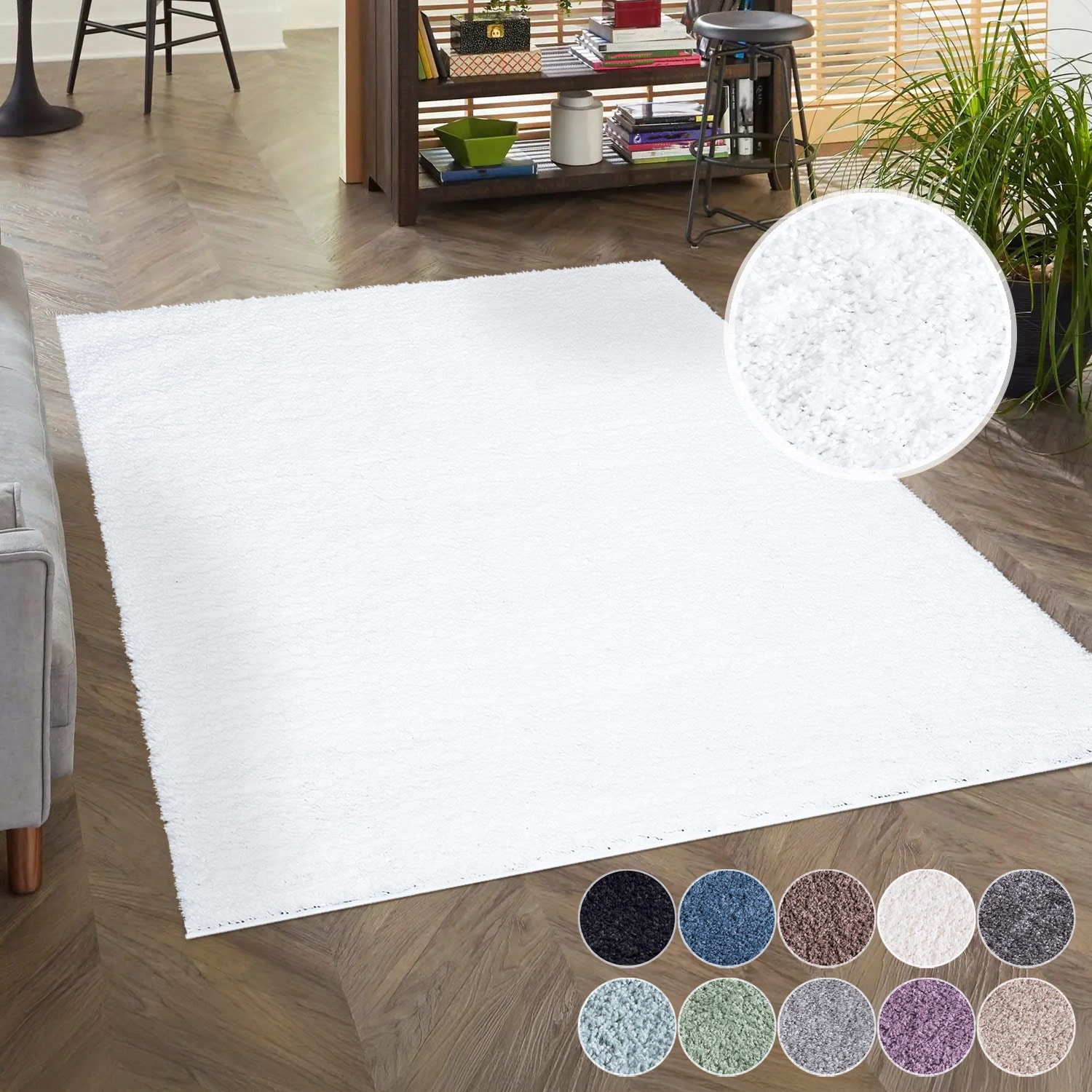 Image of Carpet City Hochflor-Teppich "City Shaggy" rechteckig 30 mm Höhe Auch als Läufer, Langflor, Uni, Shaggy, flauschig-weich