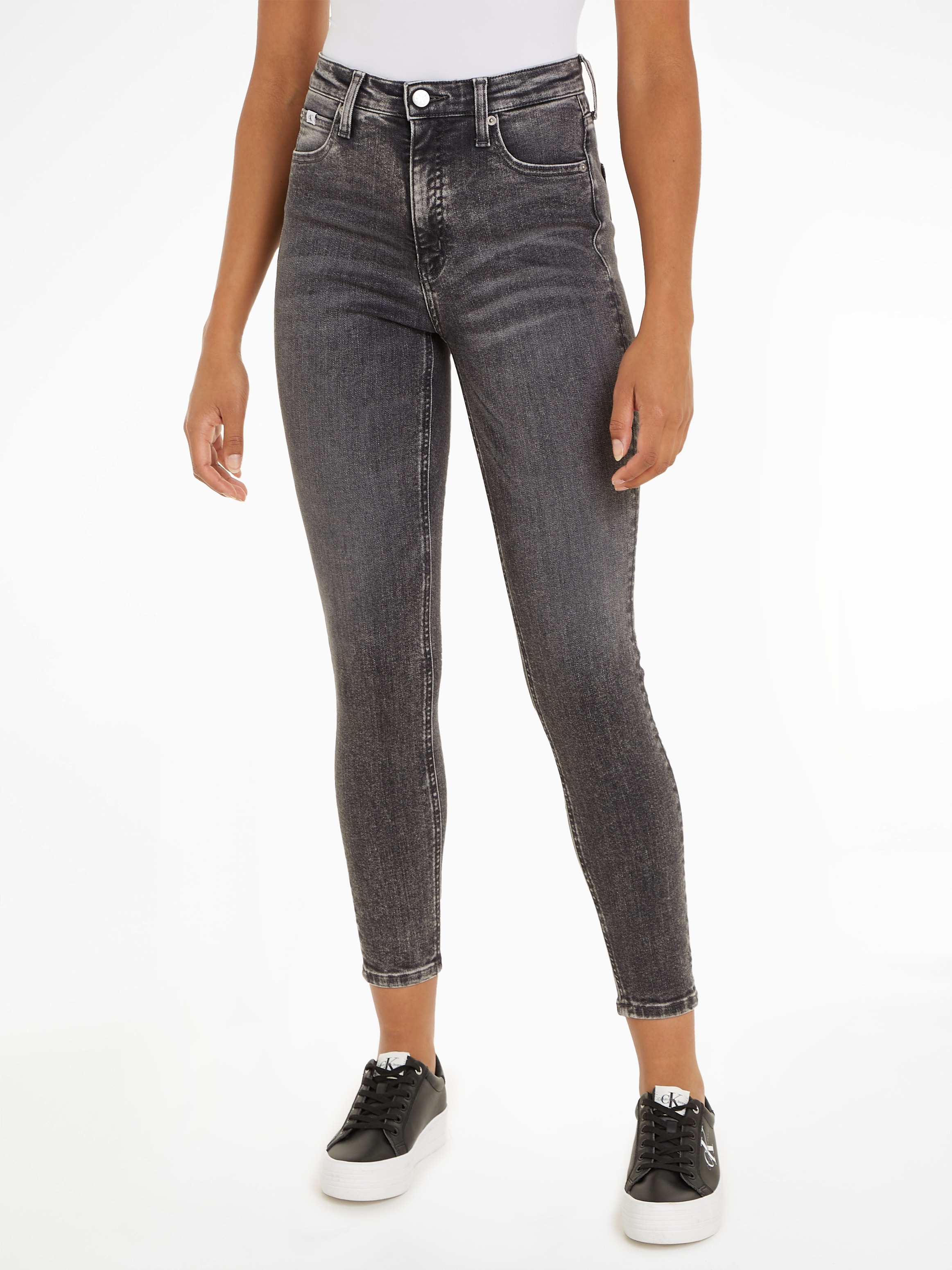 Calvin Klein Jeans Skinny-fit-Jeans »HIGH RISE SUPER SKINNY ANKLE«, in klassischer 5-Pocket-Form im Sale-Calvin Klein 1