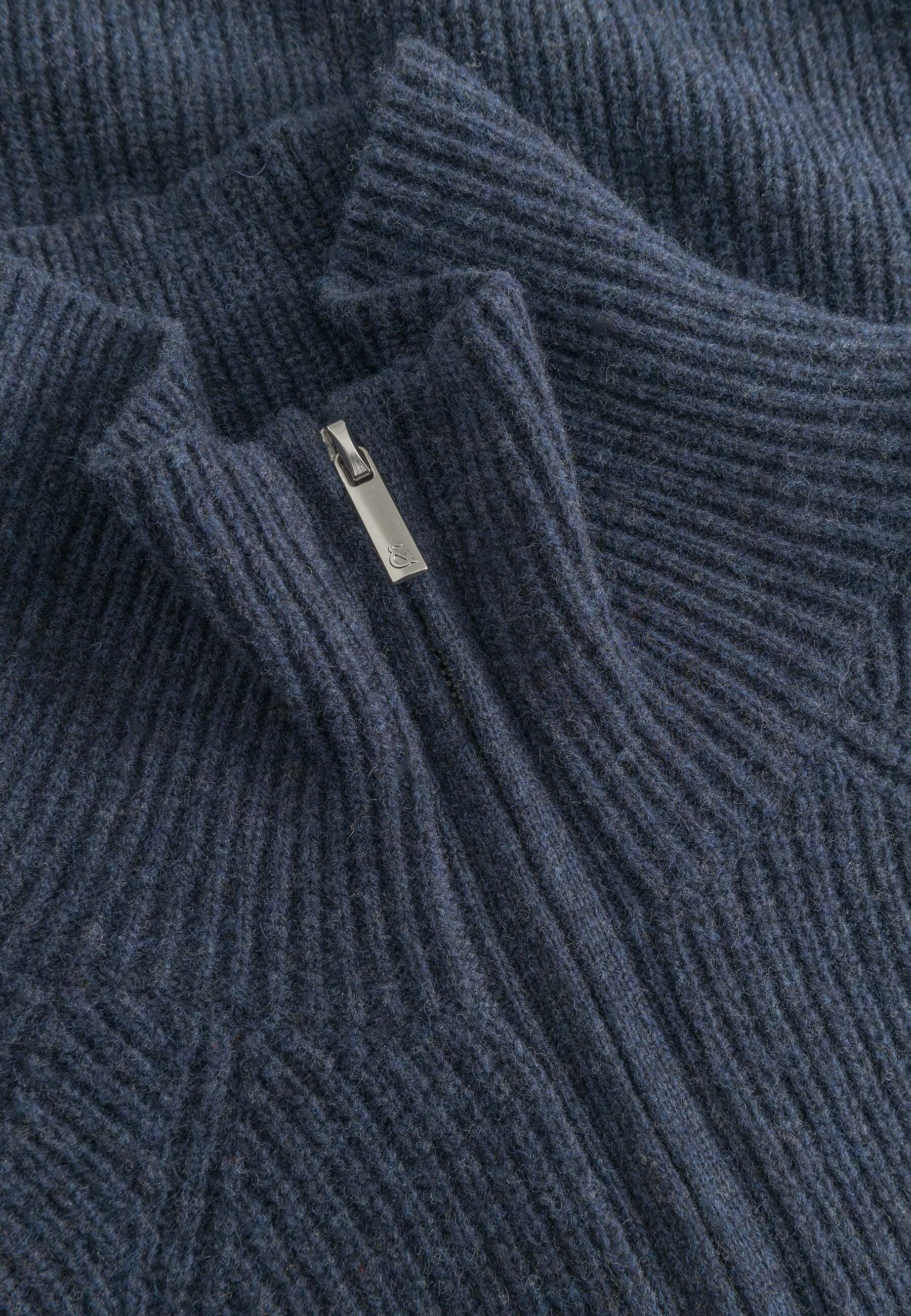 colours & sons Strickpullover »colours & sons Pullover Half-Zip-Lambswool«