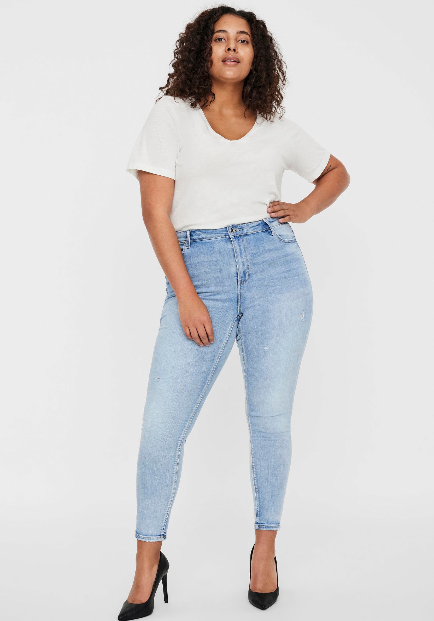 Vero Moda Curve Skinny-fit-Jeans »VMPHIA HR SKINNY J GU3162 CURVE NOOS«
