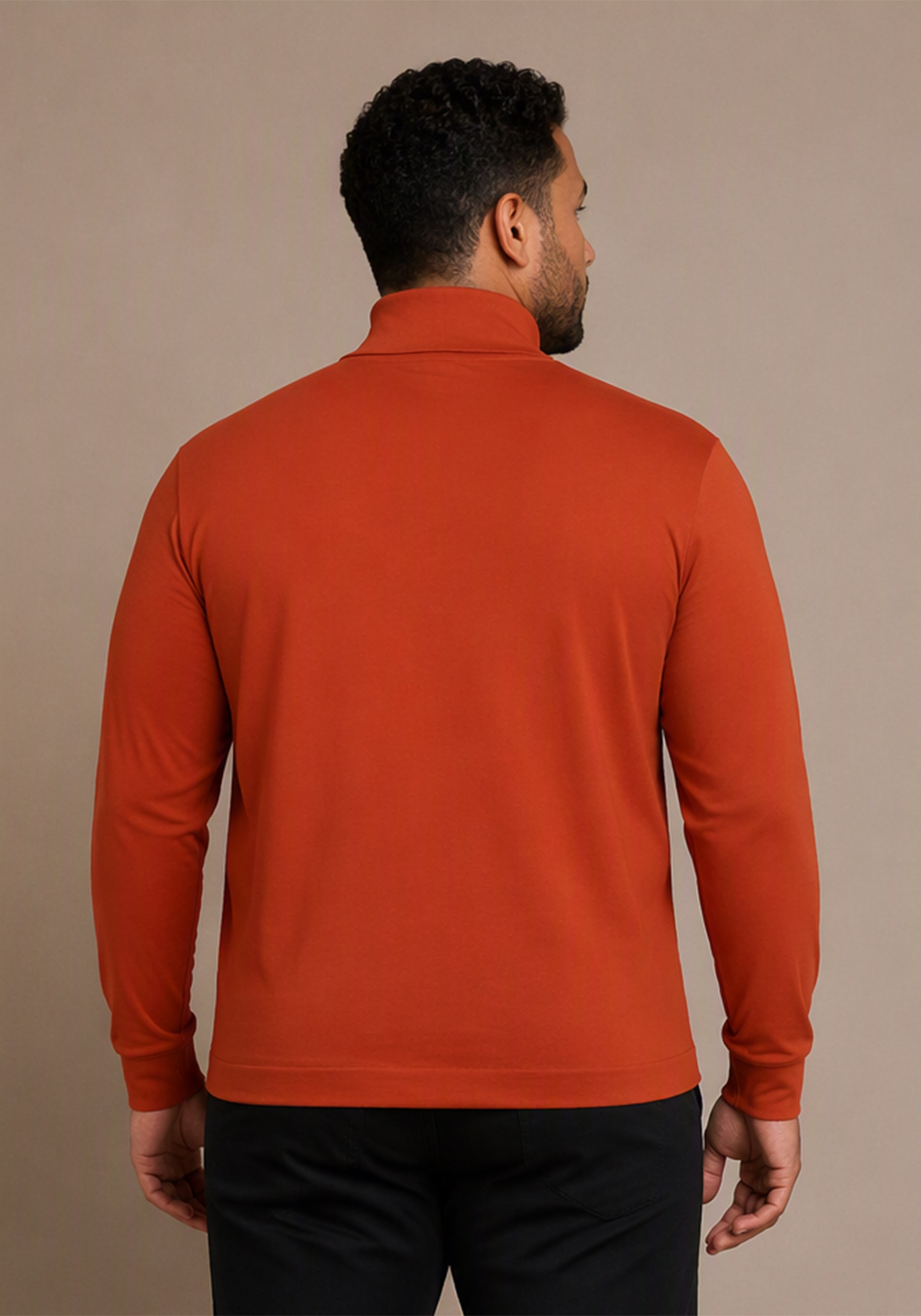 Man's World Plus Rollkragenshirt »auch in Grosse Grössen bis Gr. 7XL Bauch-Fit« Regular Fit, Langarm, unifarbenes Basic-Stil