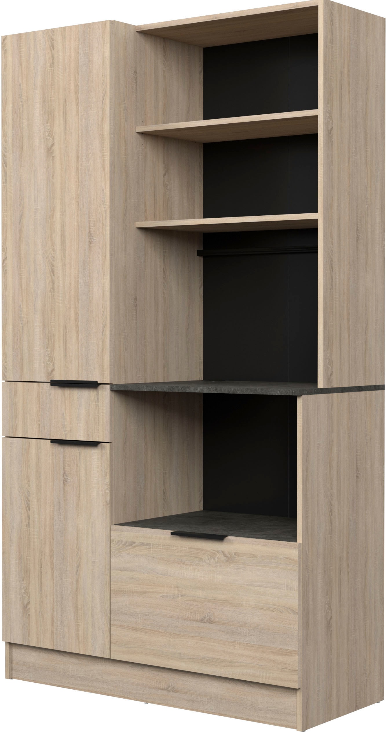 Parisot Schrank-Set »Parisot Fumay 1«, (2 St.), bietet viel Stauraum, praktischer Kabeldurchlass, variabel stellbar