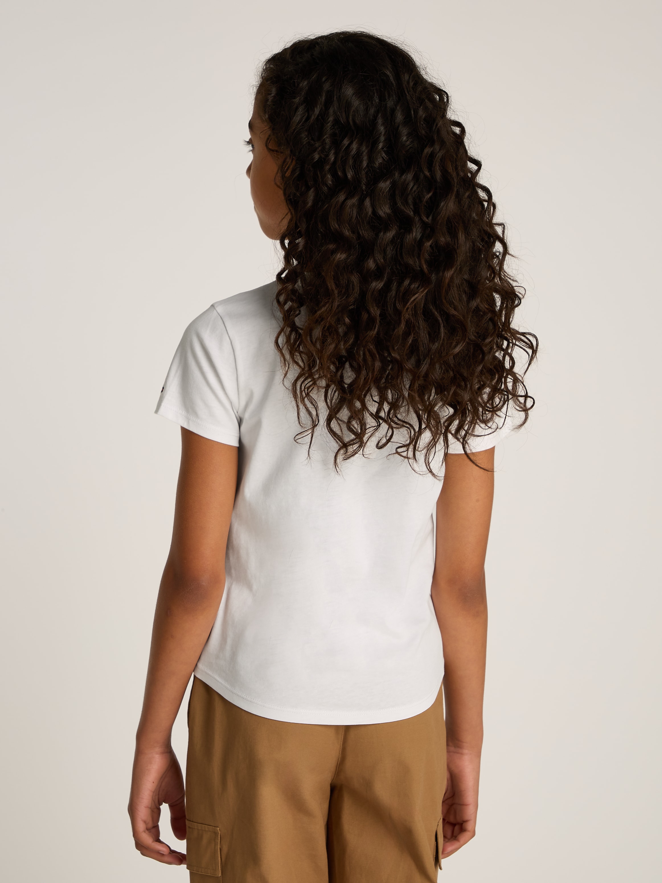 Tommy Hilfiger T-Shirt, mit glitzerndem Schriftzug