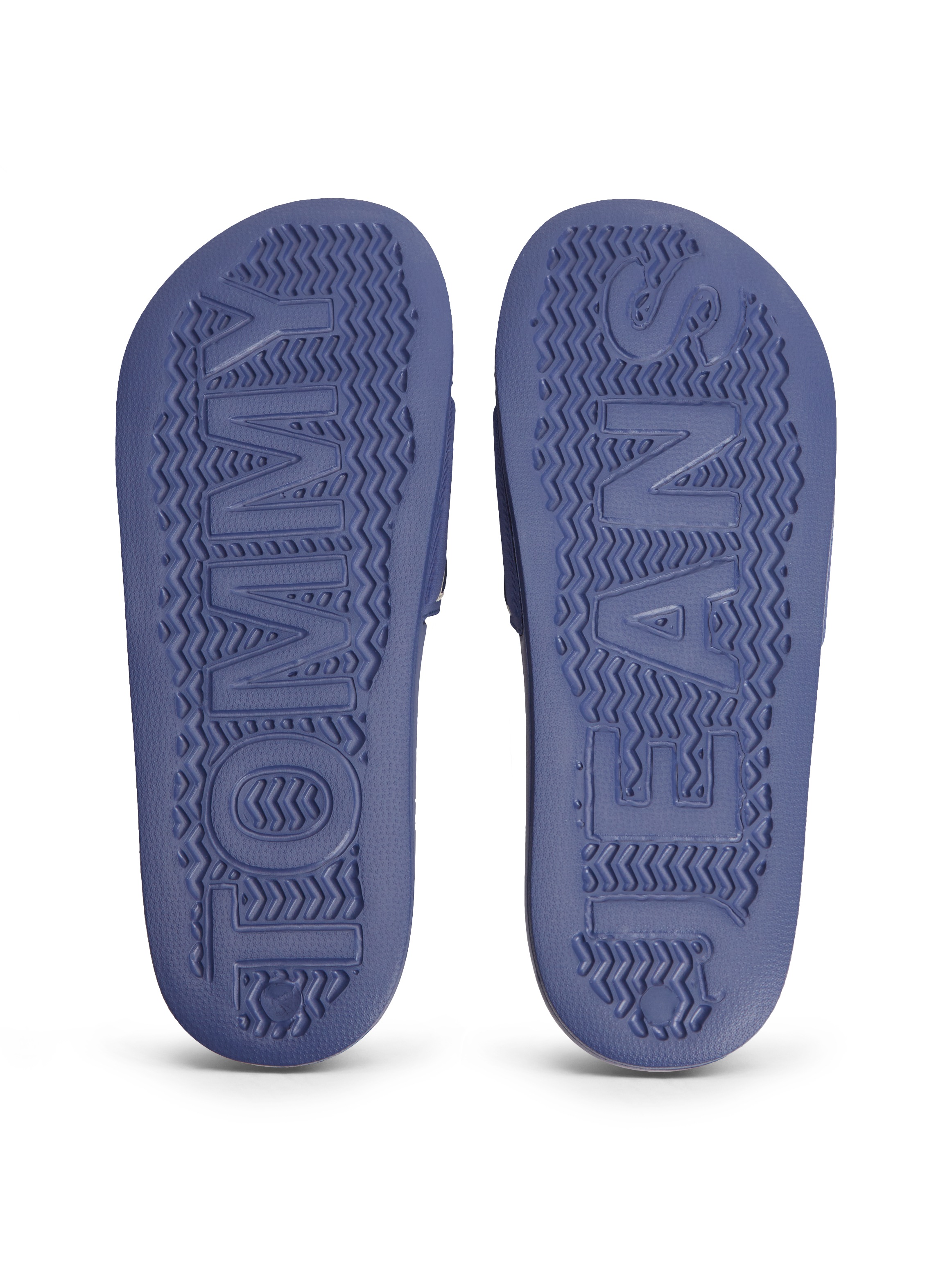 Tommy Jeans Pantolette »TOMMY JEANS SEASONAL POOL SLIDE«  Sandales de piscine, chaussure d'été, chaussure à enfiler avec empiècements contrastés