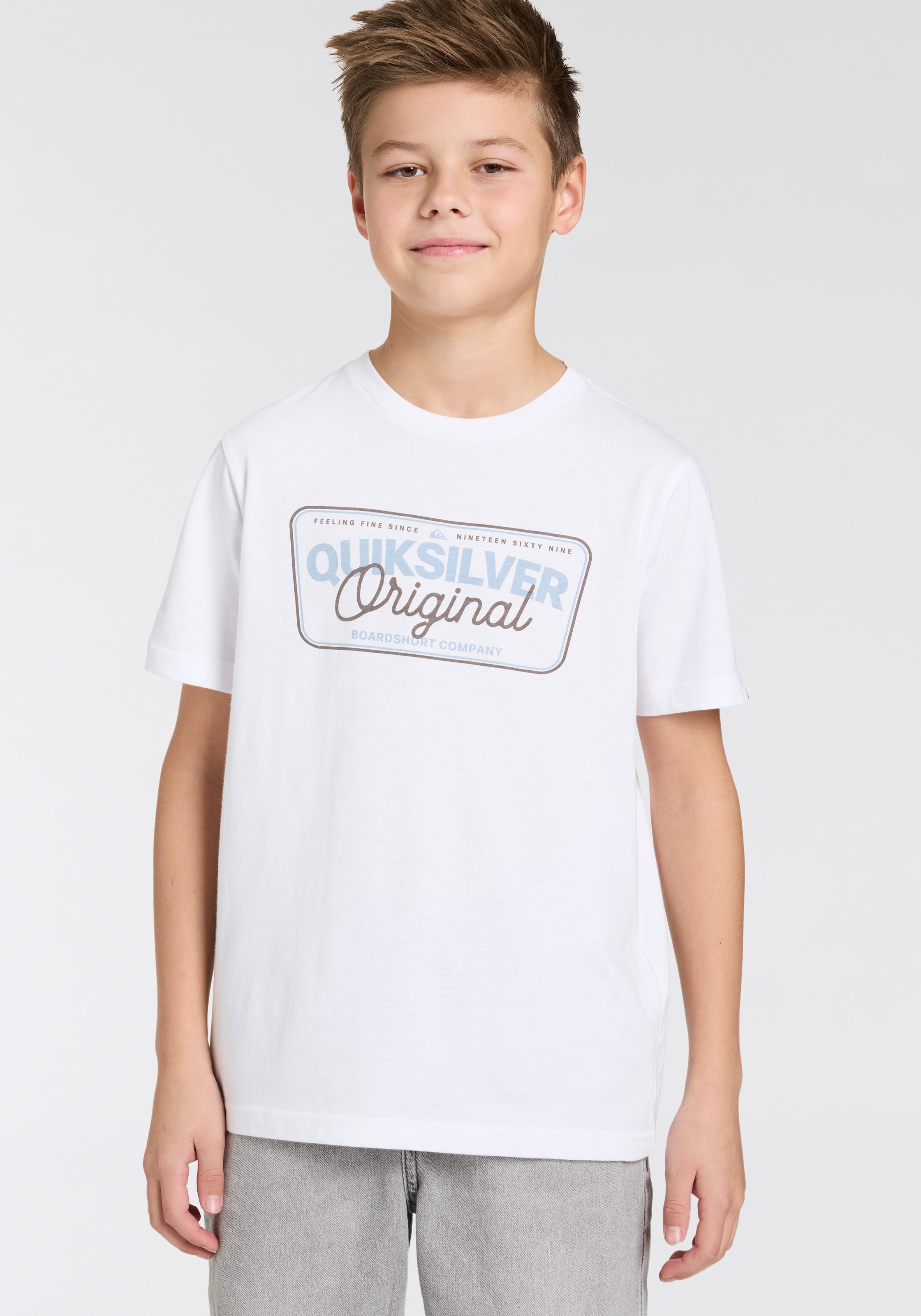 Quiksilver T-Shirt »BOWNESHORT SLEEVE SHORT SLEEVE TEE PACK YTH«, (Packung, 2 tlg., 2er-Pack)