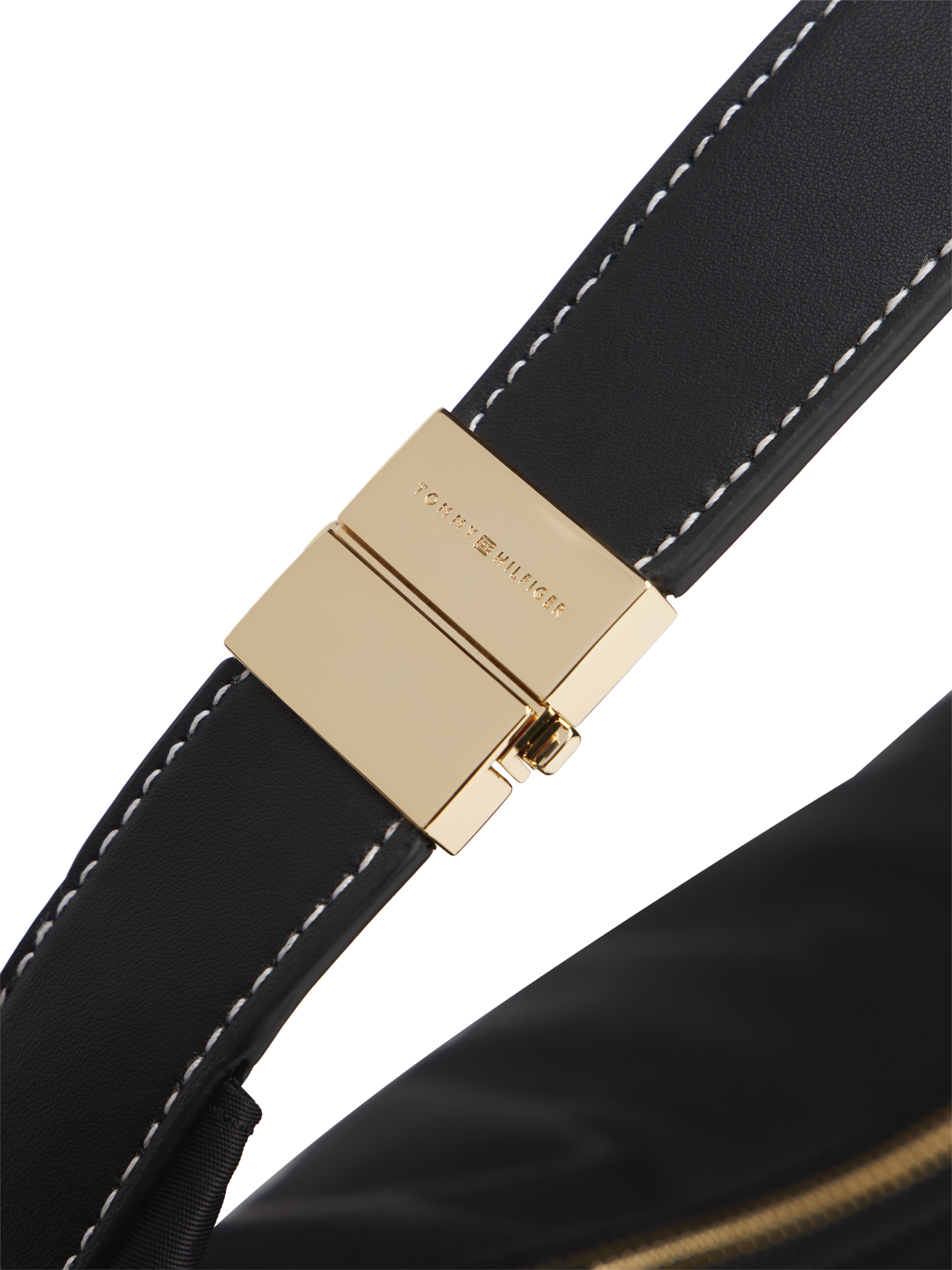 Tommy Hilfiger Hobo »TH GO HOBO NYLON« sac soirée femme, sac à main avec détails dorés