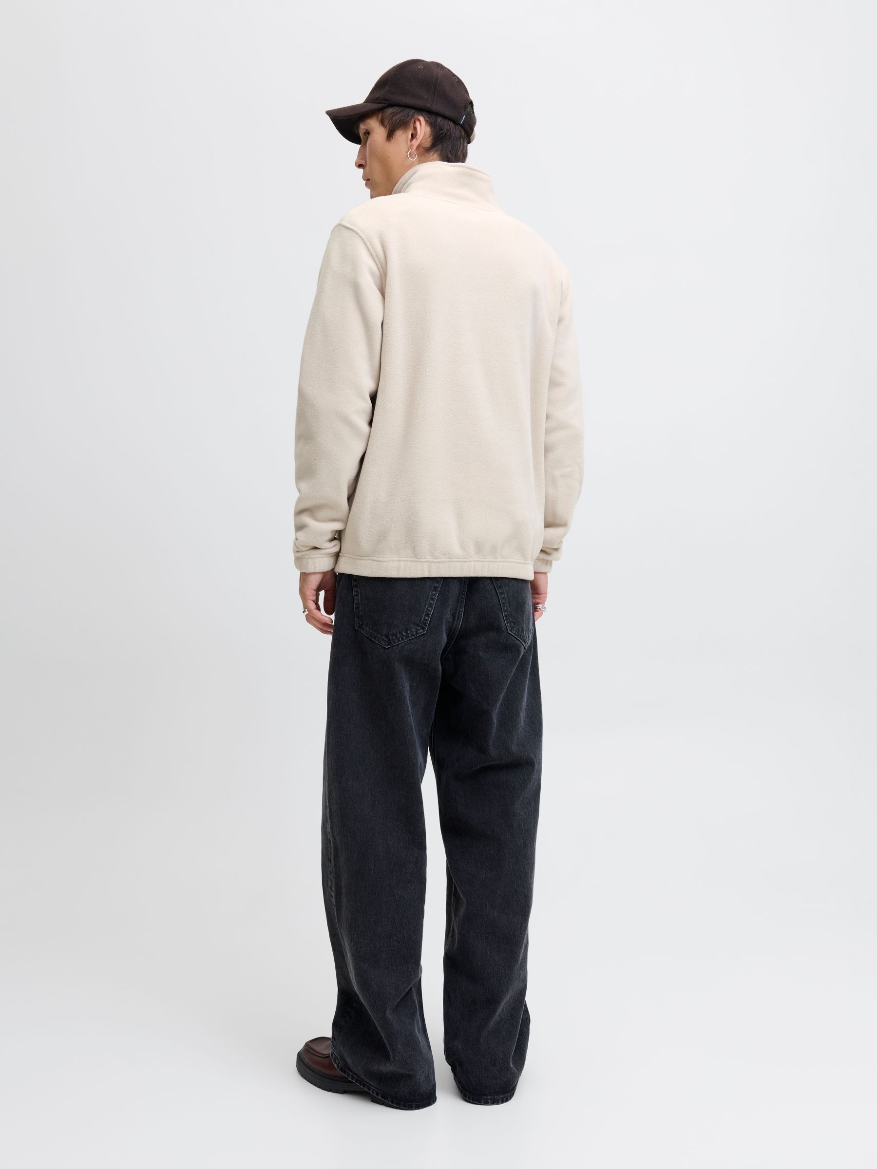 Jack & Jones Pull en polaire »JJSOHO HALFZIP FLEECE«, fibre synthétique, coupe décontractée
