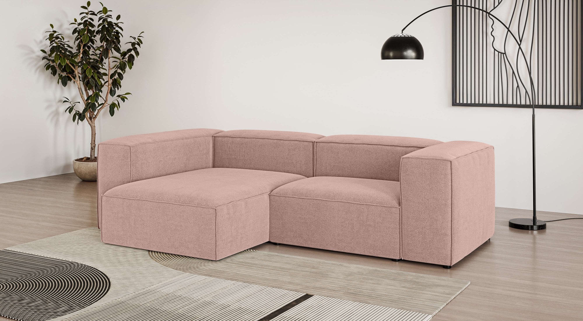 Image of GOODproduct Ecksofa "HAILY L-Form links/rechts, Modularsofa, Sitztiefe 70/130 cm" als Modul oder separat verwendbar, für individuelle Zusammenstellung