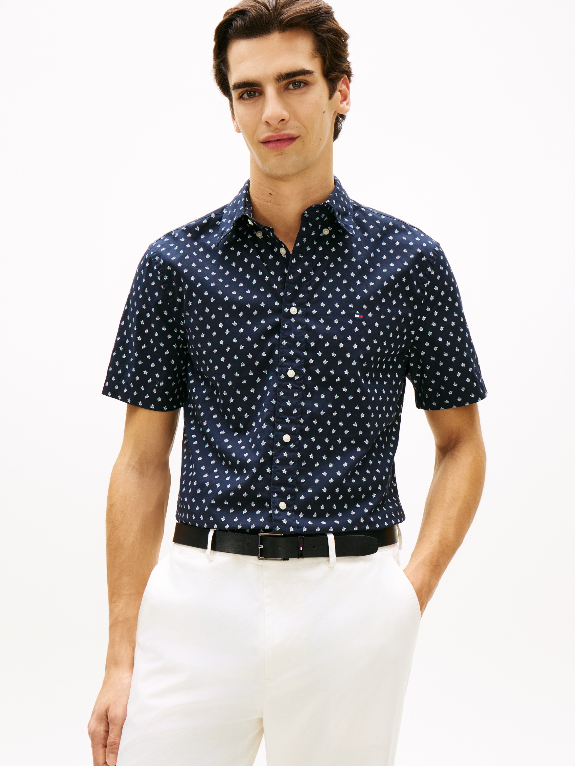 Tommy Hilfiger Chemise à manches courtes »FLEX POPLIN PRINT Regular Fit«