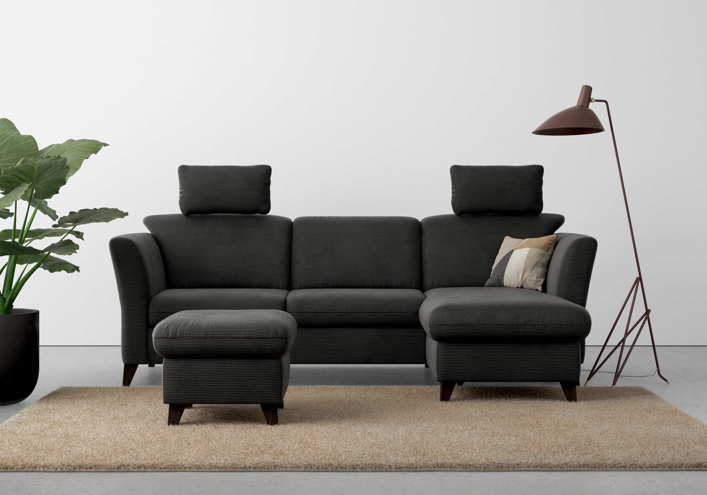 Home affaire Ecksofa »Trelleborg L-Form« wahlweise mit Bettfunktion und Bettkasten, inkl. Federkern-Polsterung