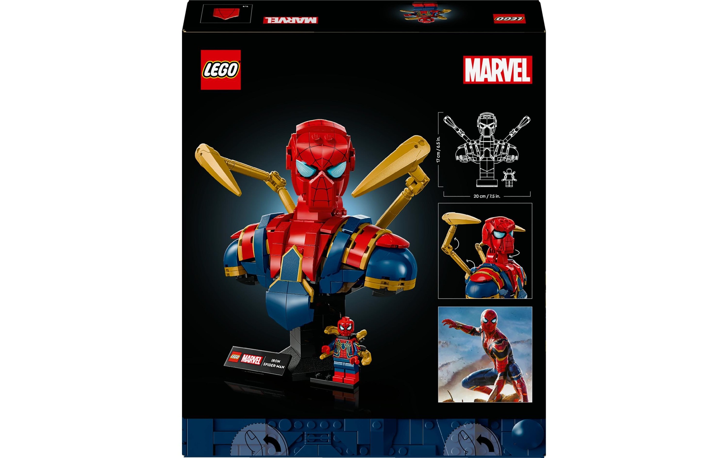 LEGO® Spielbausteine »LEGO® Marvel Iron Spider-Man Büste 76326«