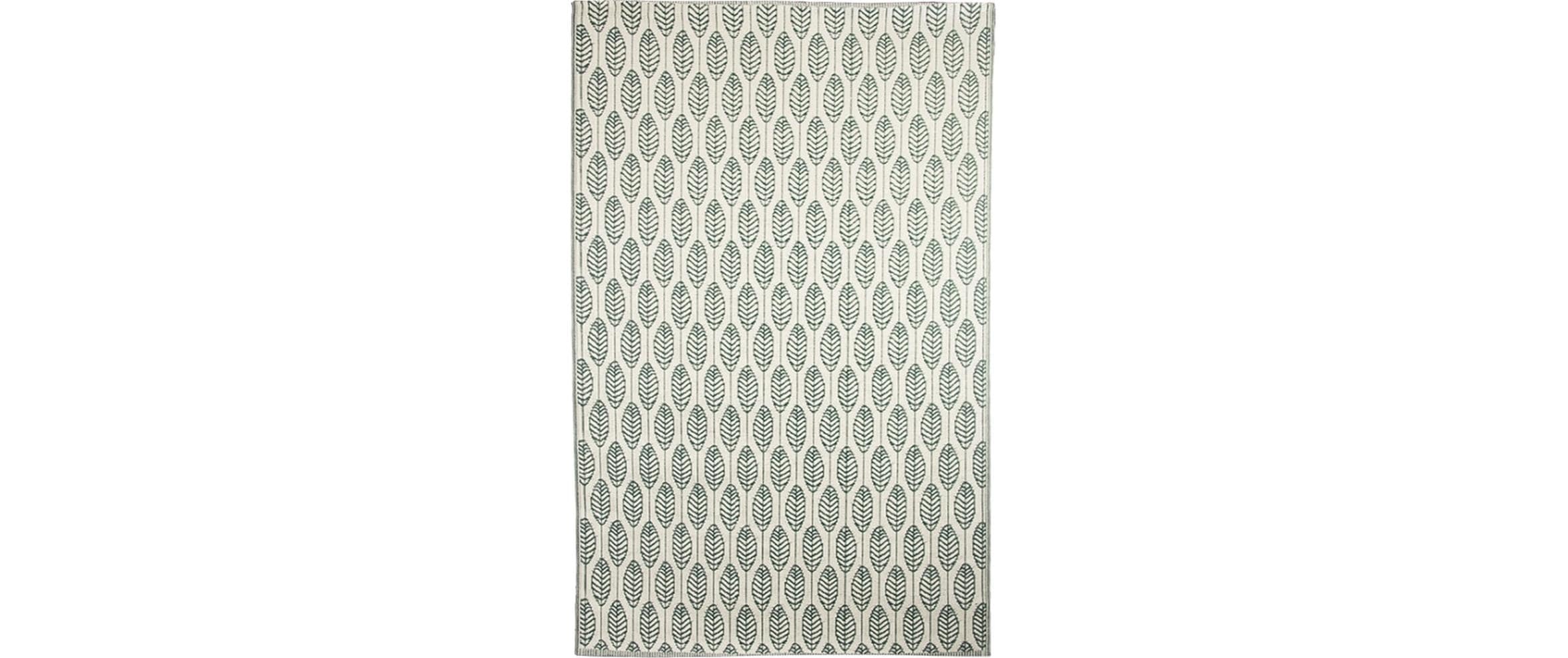 Image of esschert design Outdoorteppich "Blätter 150 x 242.5 cm"