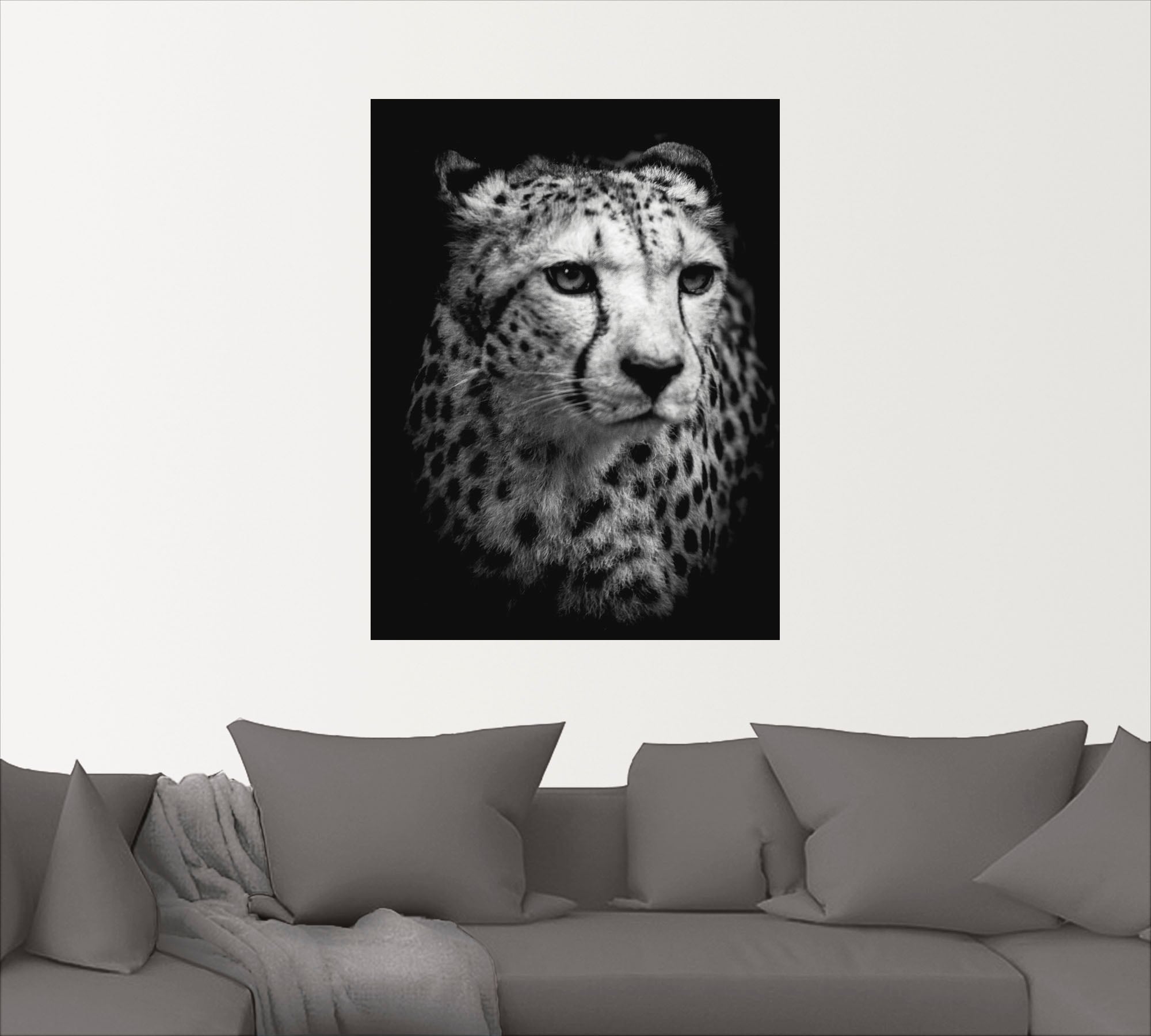 Artland Wandbild »Der Gepard«, Wildtiere, (1 St.), als Alubild, Outdoorbild, Leinwandbild, Wandaufkleber, versch. Grössen