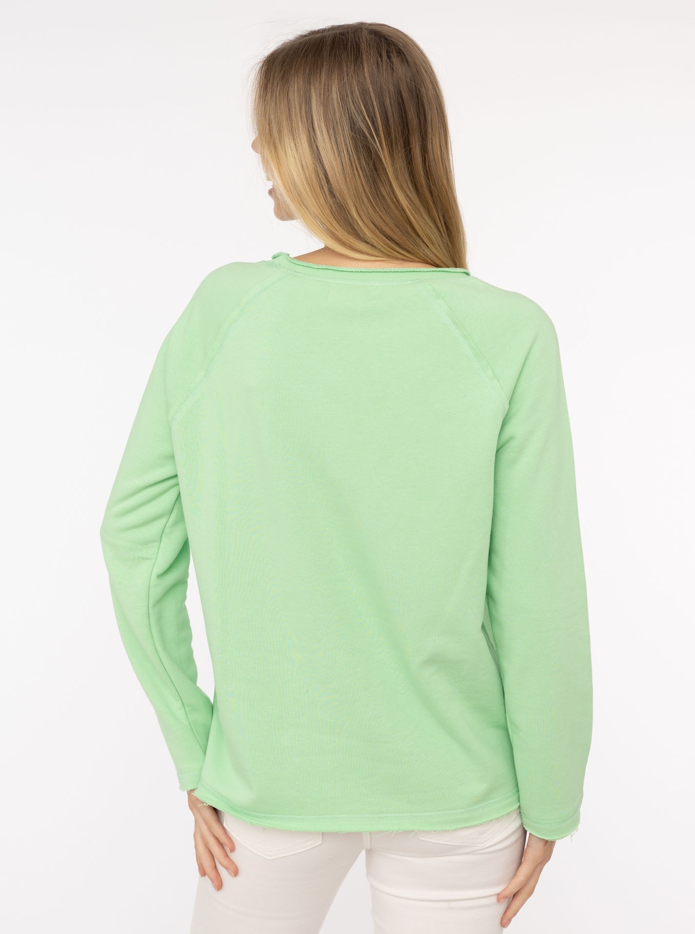 Zwillingsherz Sweatshirt »"Smile"«, mit fröhlichem Statement-Print