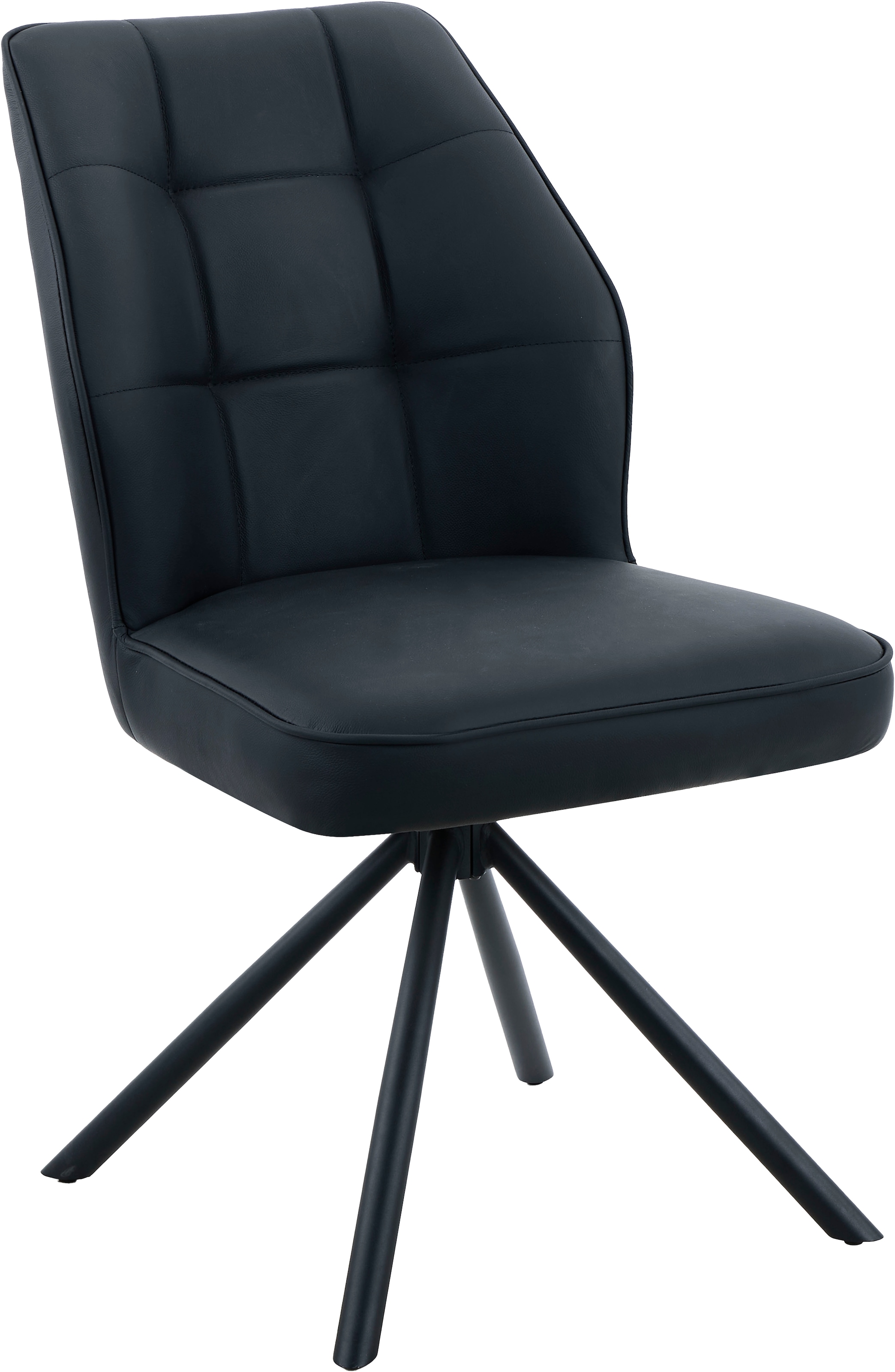 Image of HELA 4-Fussstuhl "BRAGA" () 1 Stk.XL Sitzbreite, 360 drehbar mit Auto-Return, Echtleder
