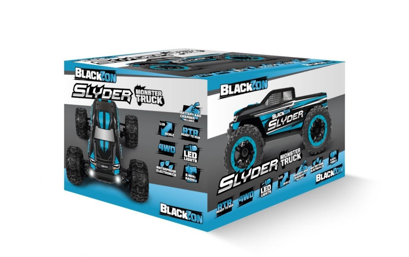 RC-Monstertruck »Blackzon Slyder MT 4WD, Blau«