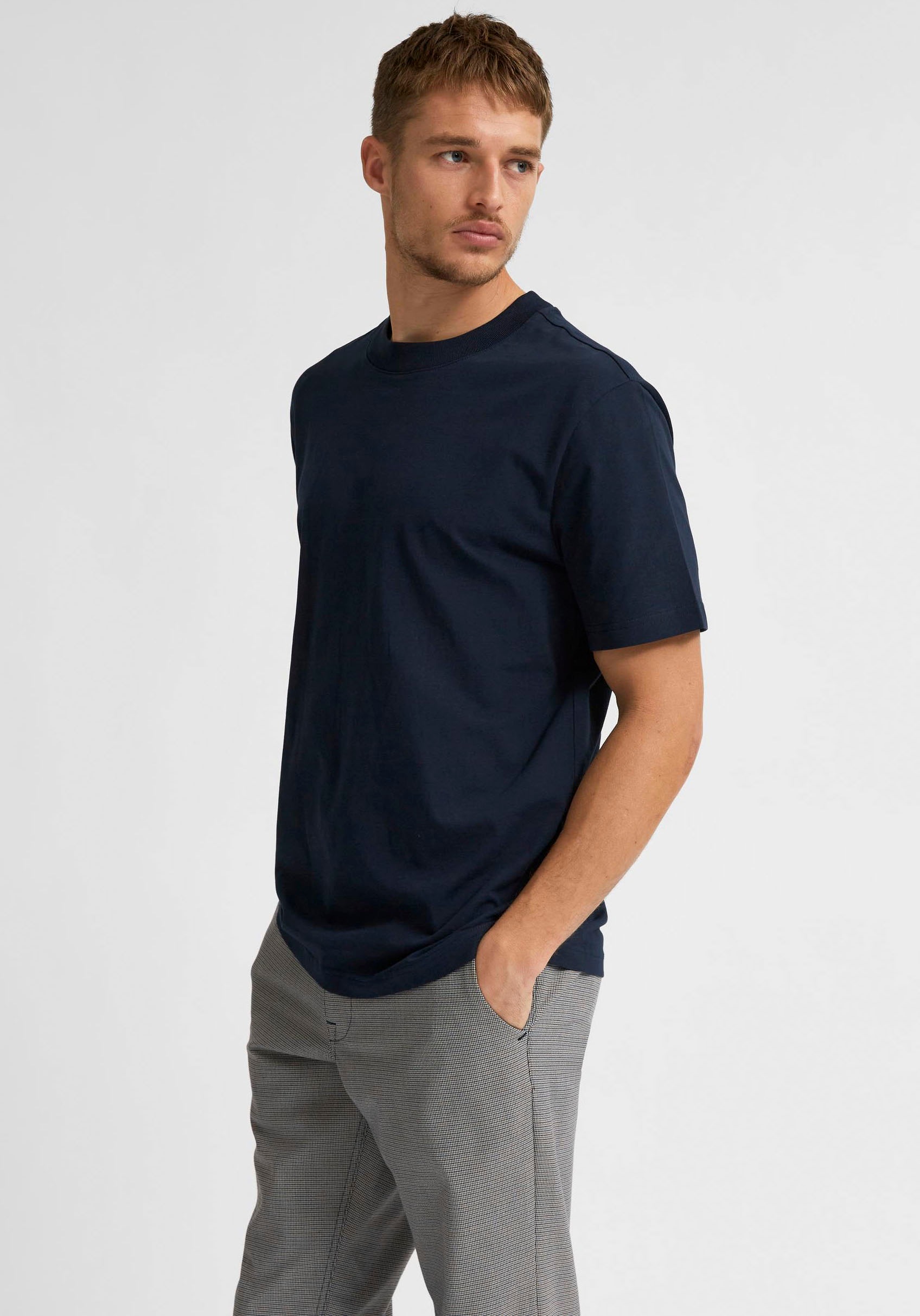 Image of SELECTED HOMME T-Shirt »RELAX COLMAN O-NECK TEE« bei Ackermann Versand Schweiz