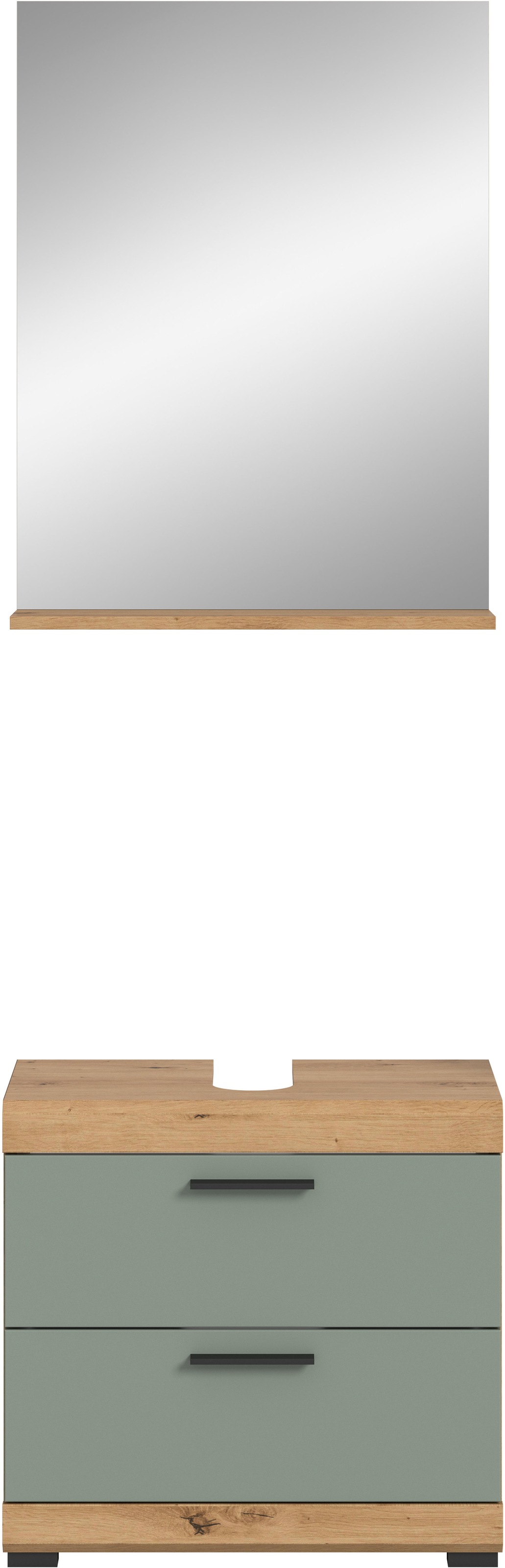 INOSIGN Badmöbel-Set »Siena, 2 teilig, bestehend aus: Waschbeckenunterschrank, Spiegel« Set, TOPSELLER!, 2 Stk. tlg.