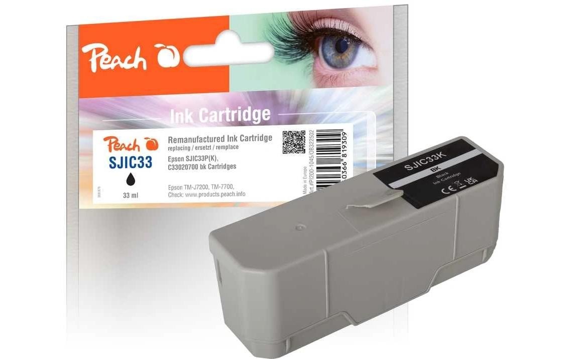 Image of Peach Tintenpatrone "SJIC33P Black"