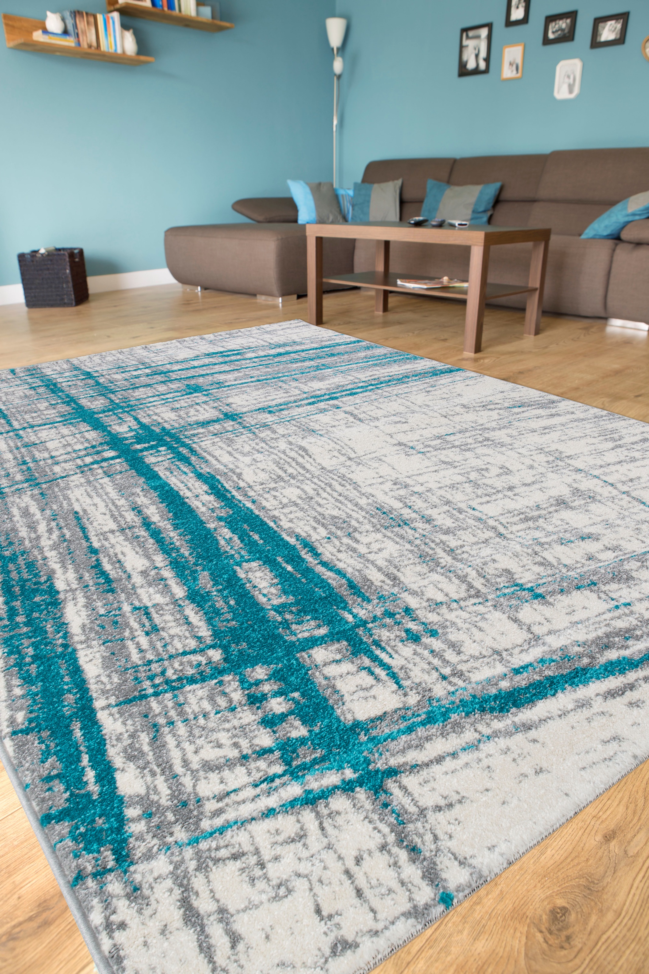 Andiamo Teppich »Cote d´Azur«, rechteckig, 7 mm Höhe, Kurzflor, modernes Design, Wohnzimmer