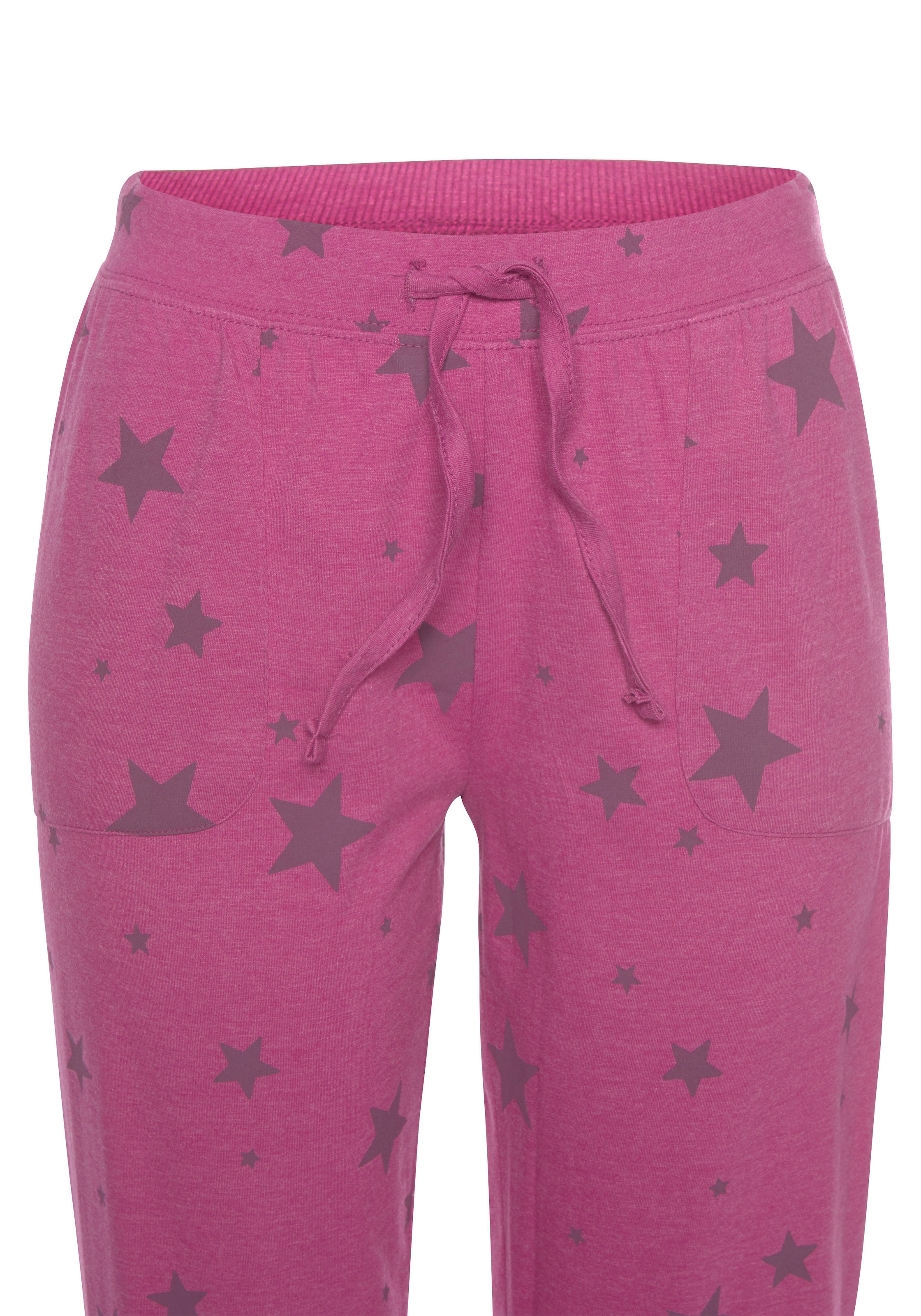 Vivance Dreams Pyjama, (2 tlg.), mit Sternedruck