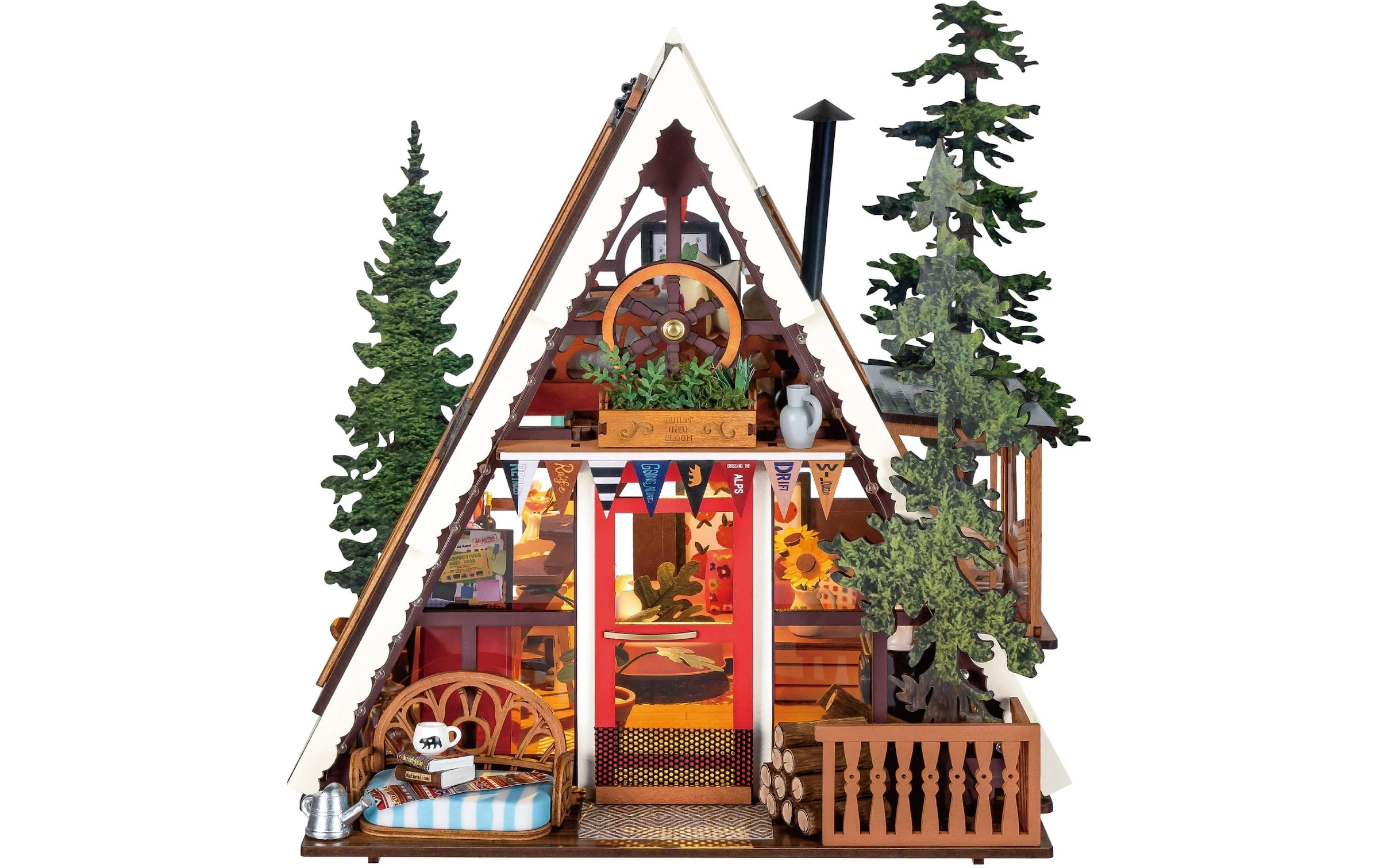   Modellbausatz »Rolife A-Frame Cabin Gebäude-Bausatz Holz« 336 Stk. tlg.