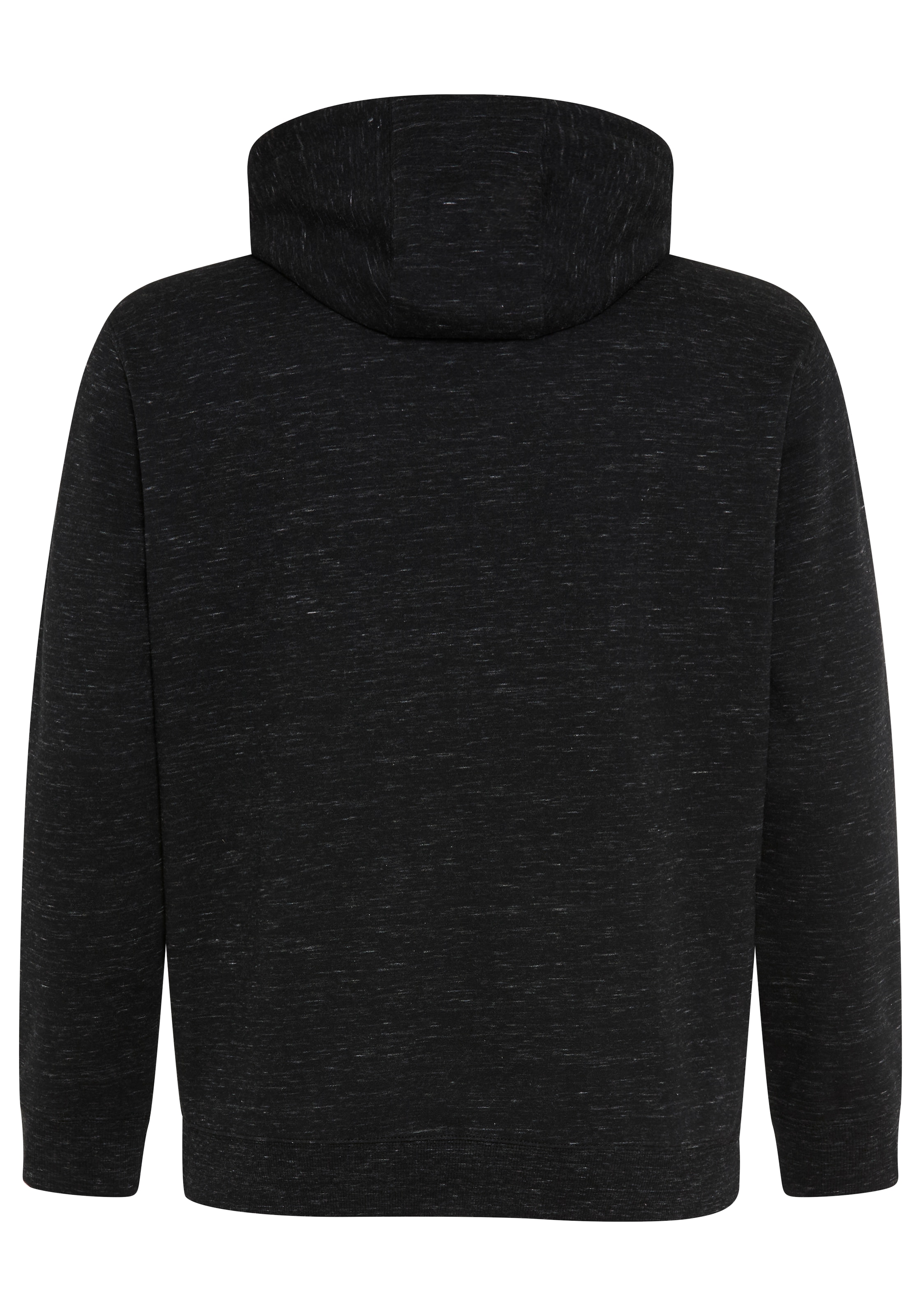 Man's World Plus Kapuzensweatshirt , mit Kapuze und Kordelzug, in melierter Optik, Regular Fit
